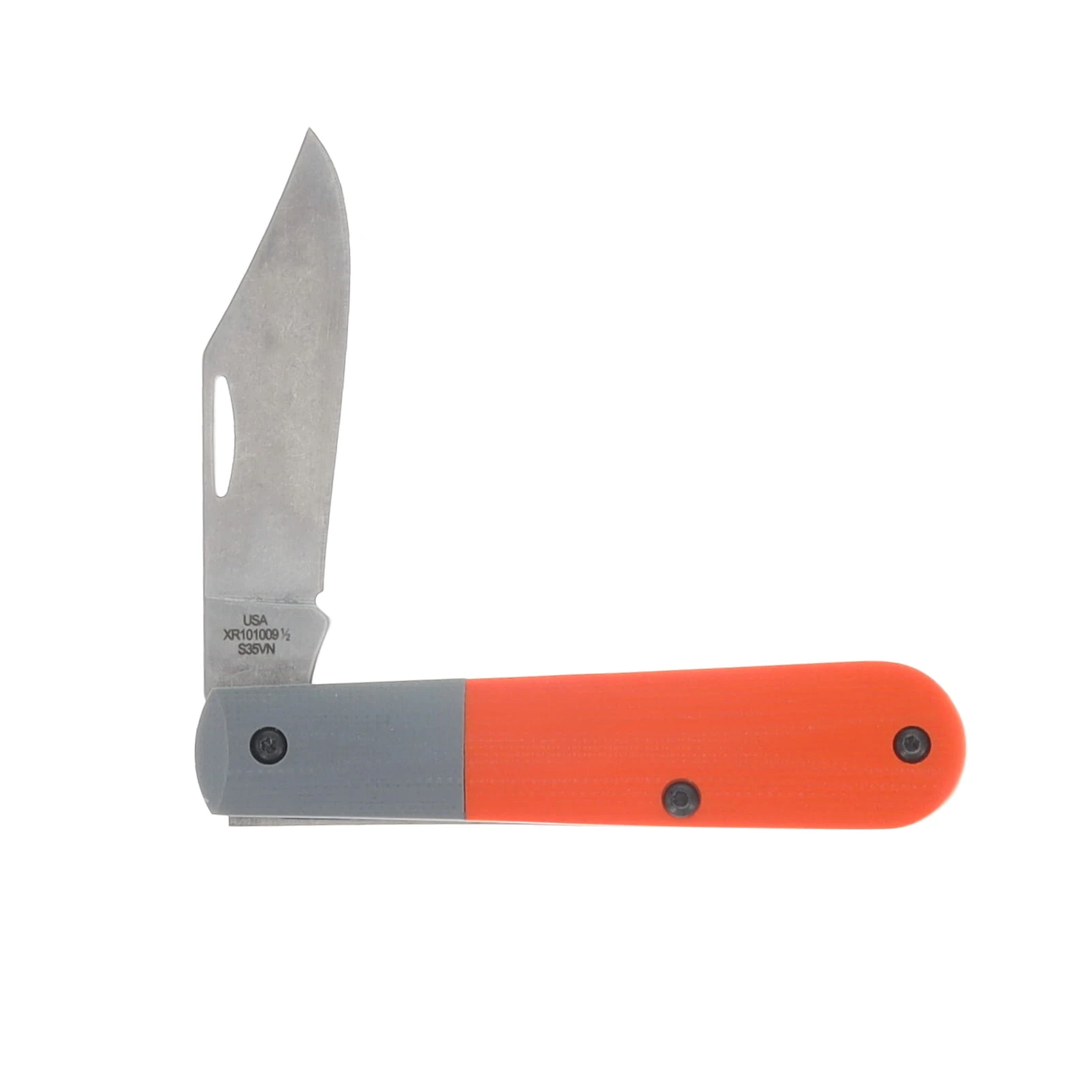 Case XX Crossroads XR Barlow Folding Knife S35VN/Orange and Gray G-10 CA44697 View 4