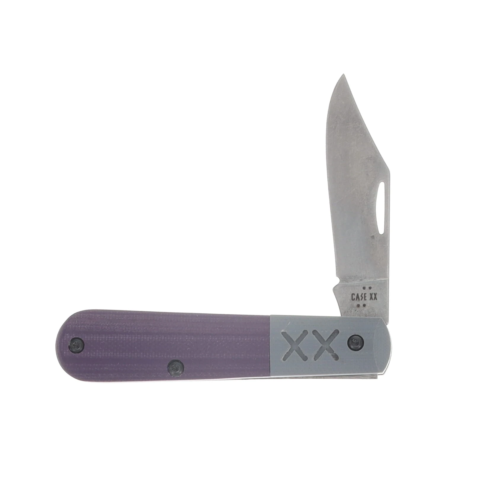 Case XX Crossroads XR Barlow Folding Knife S35VN/Purple and Gray G-10 CA44746 View 4