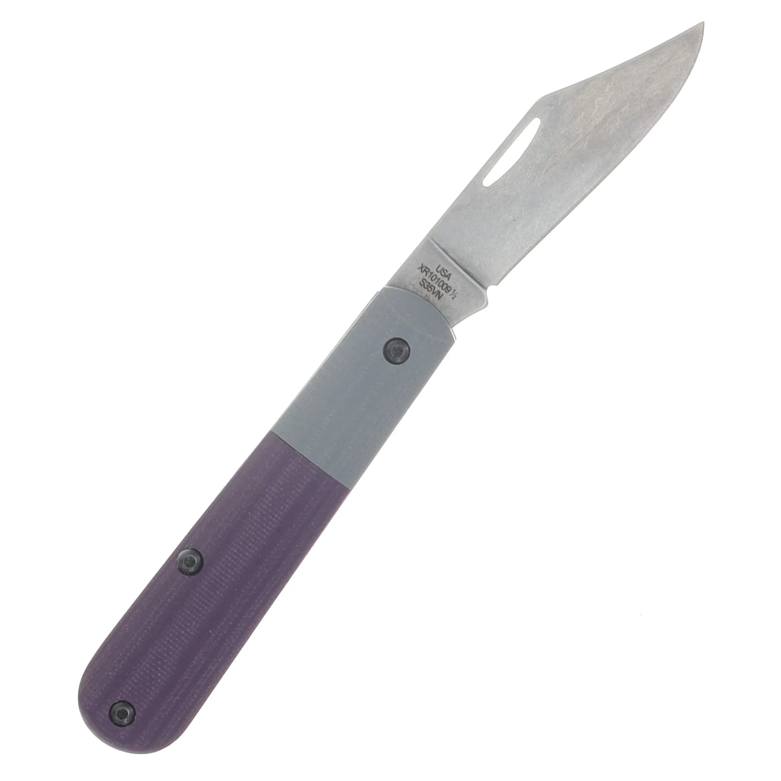 Case XX Crossroads XR Barlow Folding Knife S35VN/Purple and Gray G-10 CA44746 View 2