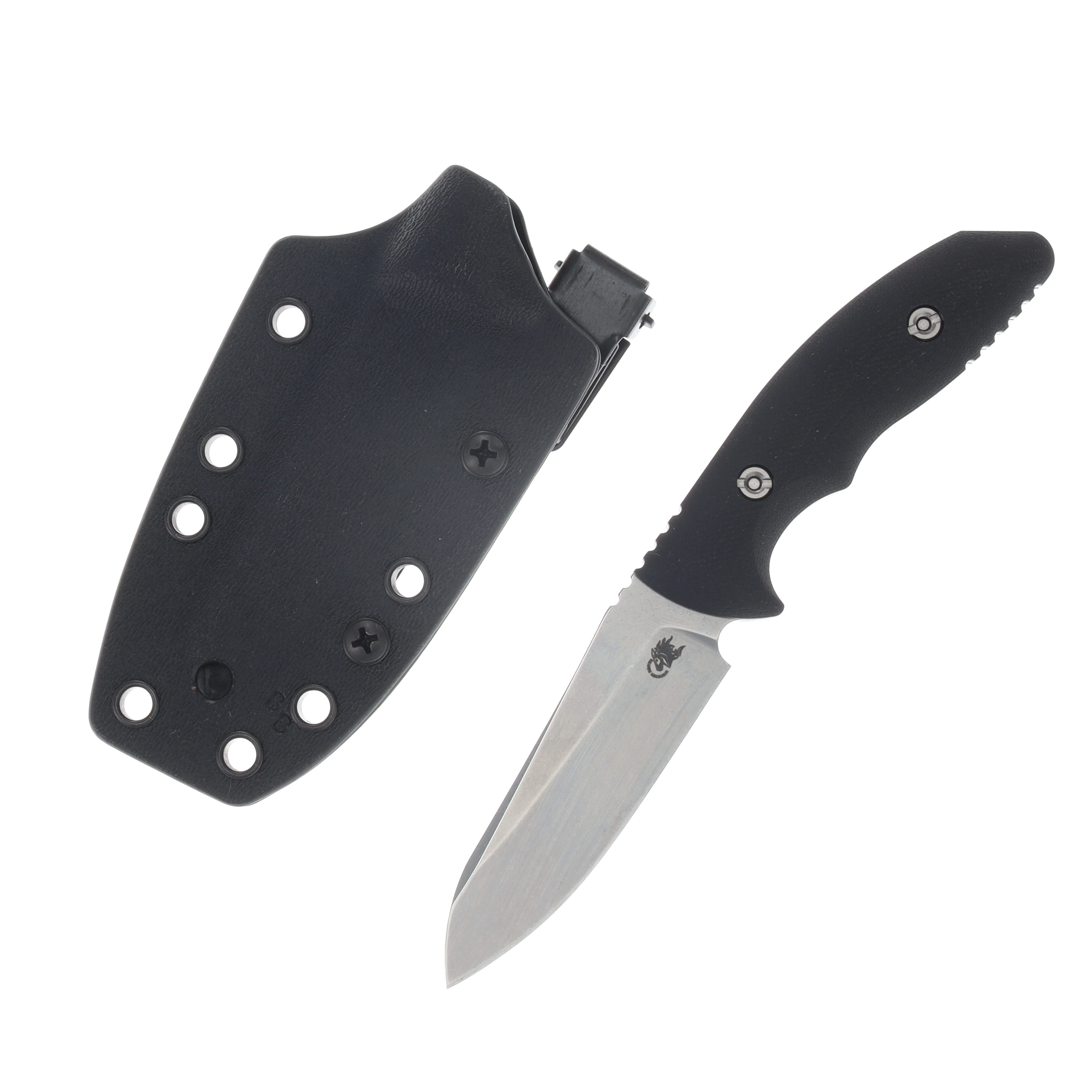 Hinderer Flashpoint Fixed Knife STNWSH  Magnacut Sheepsfoot Blade Black G10 Handle View 1