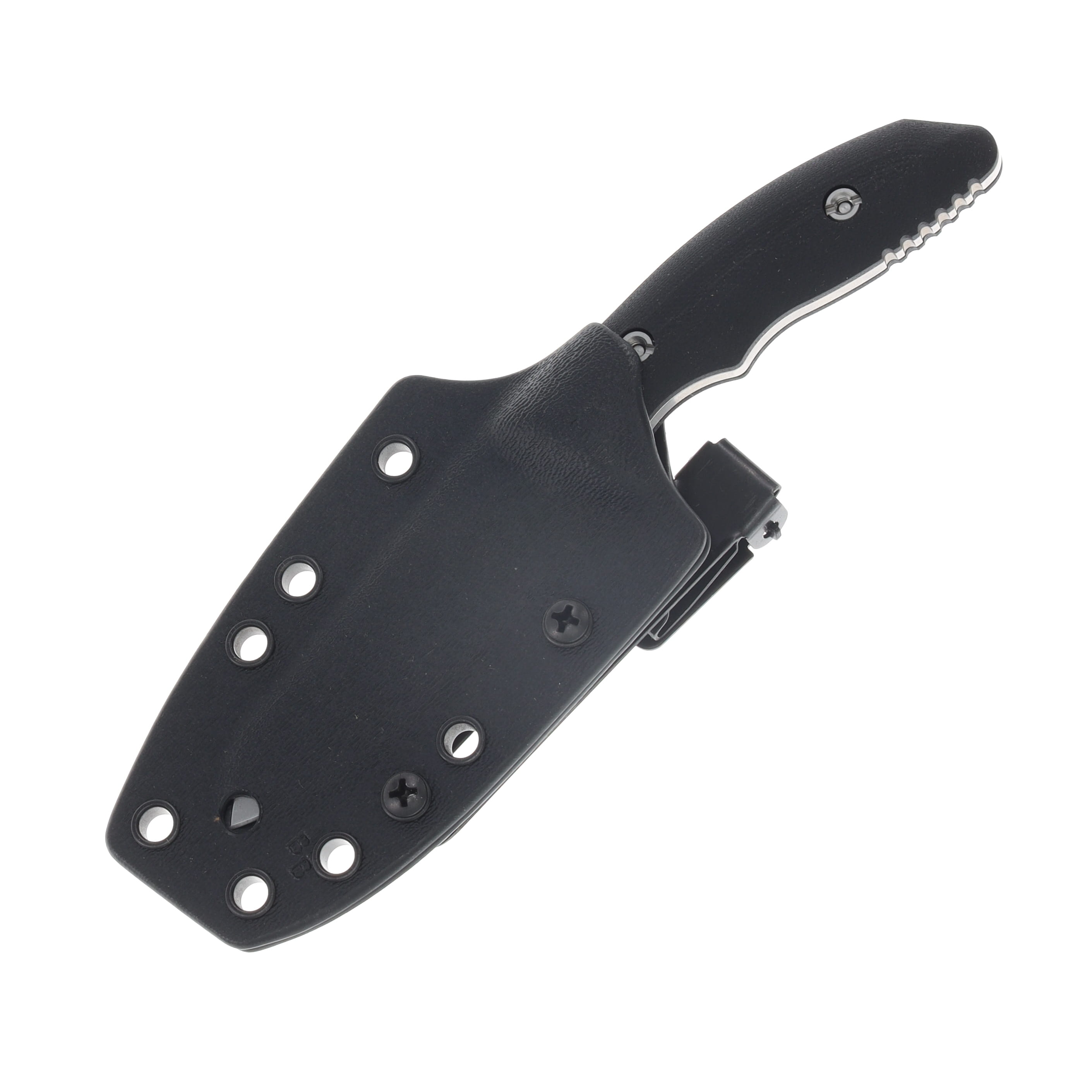 Hinderer Flashpoint Fixed Knife STNWSH  Magnacut Sheepsfoot Blade Black G10 Handle View 3