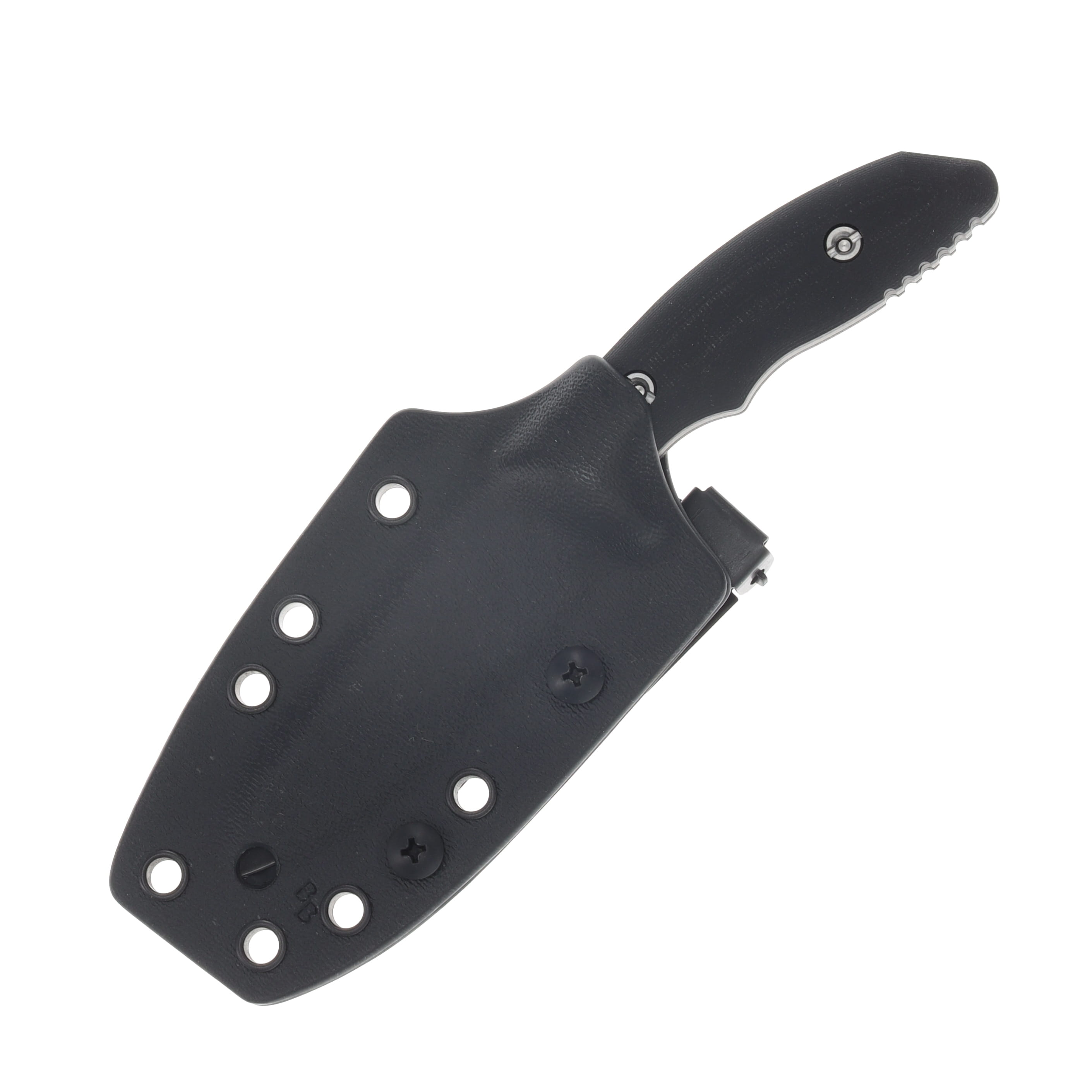 Hinderer Flashpoint Fixed Knife Black DLC Magnacut Sheepsfoot Blade Black G10 Handle KFPSHFDLCBK View 3