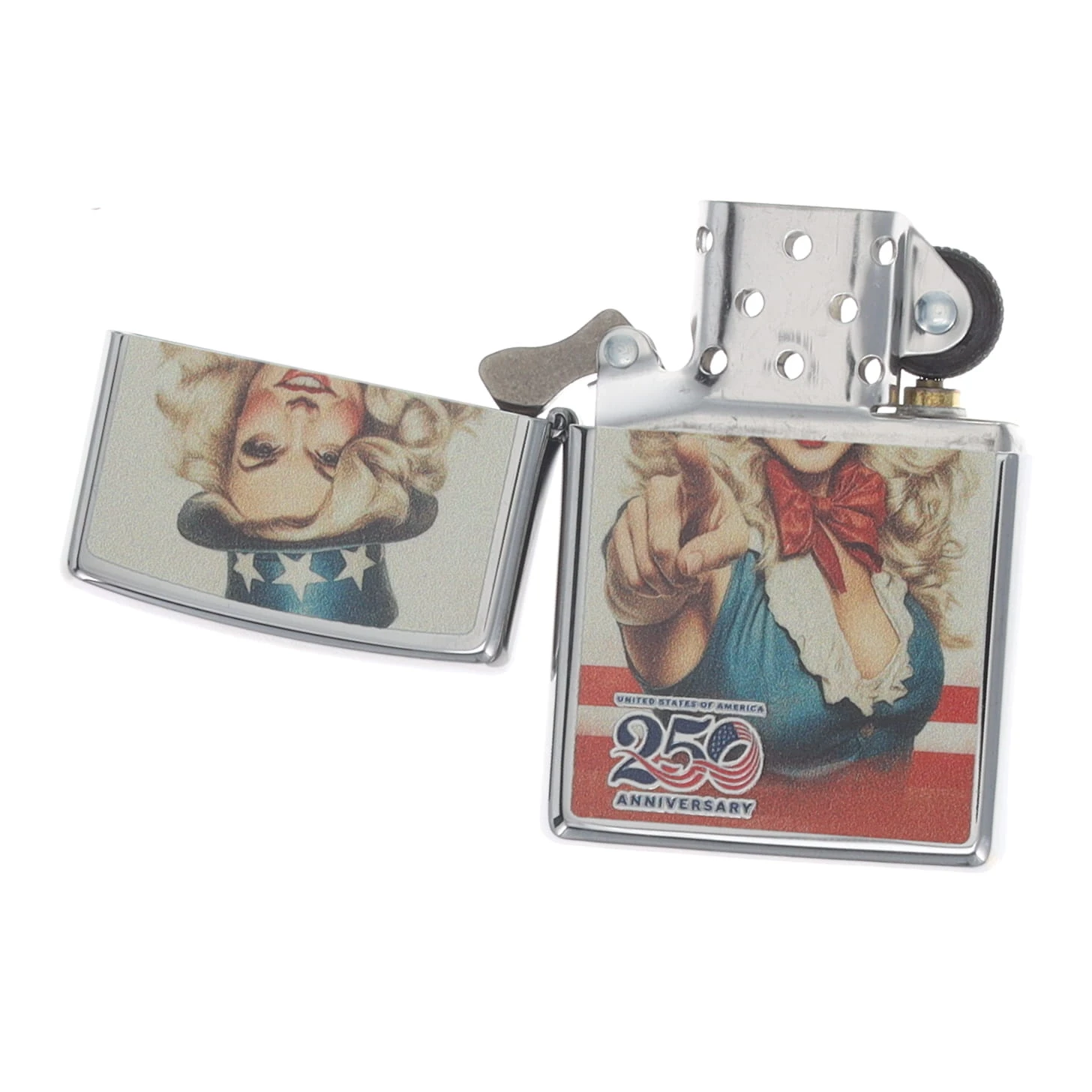 Zippo SMKW Exclusive 250th Anniversary of America Aunt Samantha Lighter ZP426314 View 3