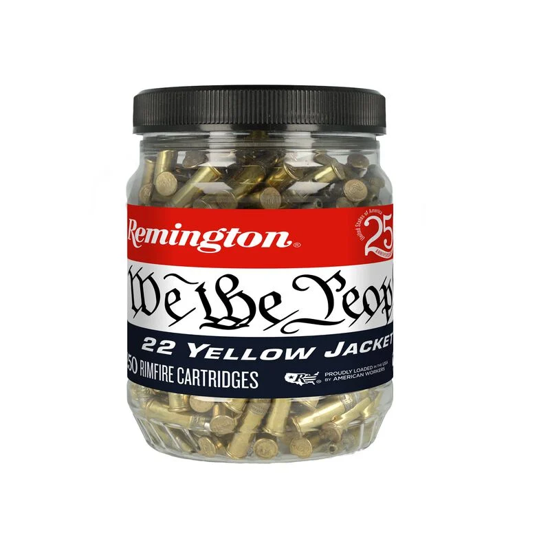 Remington 22 LR 33gr Yellow Jacket PTCHP We The People 250rd Jar 21387 View 1