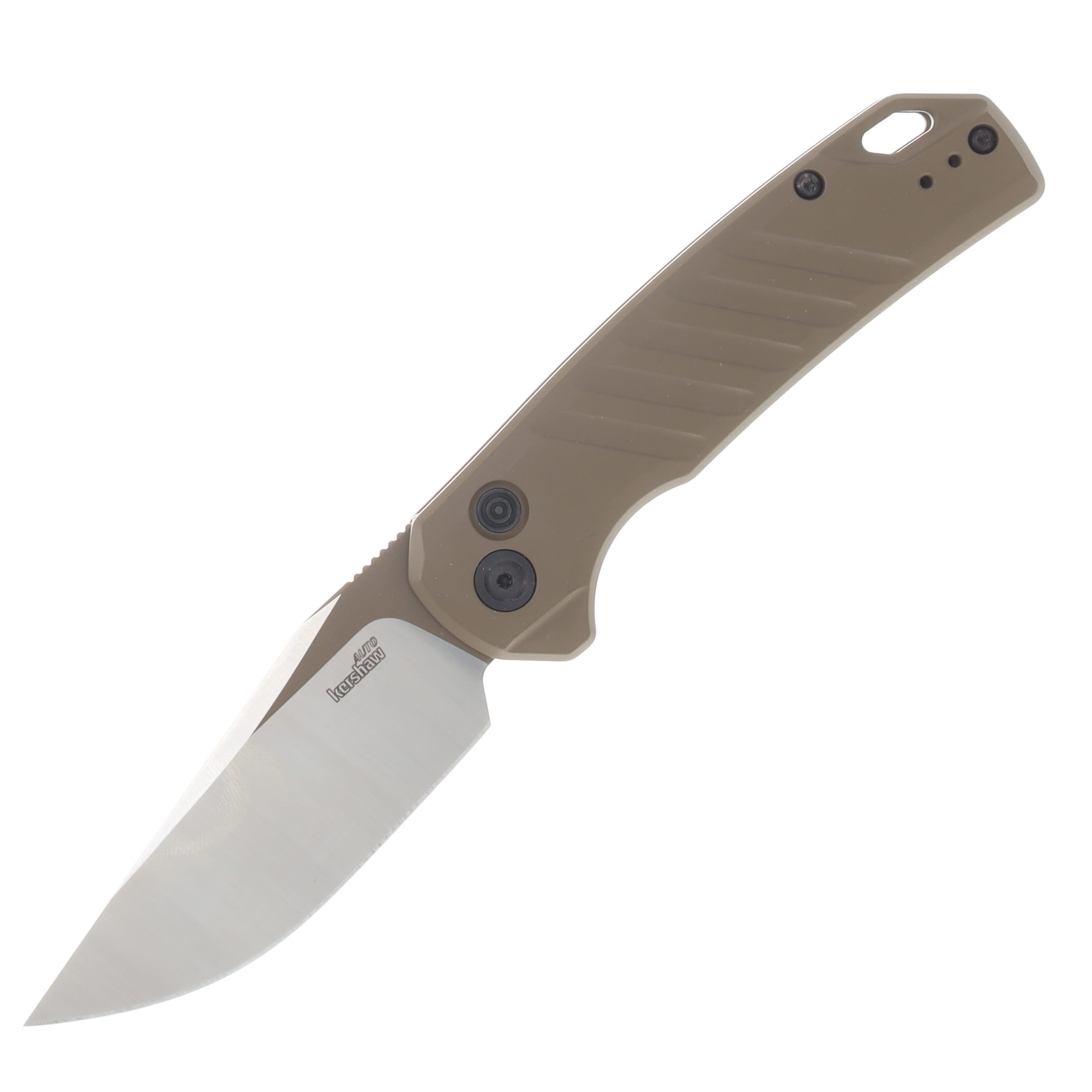 Kershaw Auto Launch 23 FDE G-10 Handle Two Tone CPM 154 Trailing Point Blade AUKS7305FDE View 1