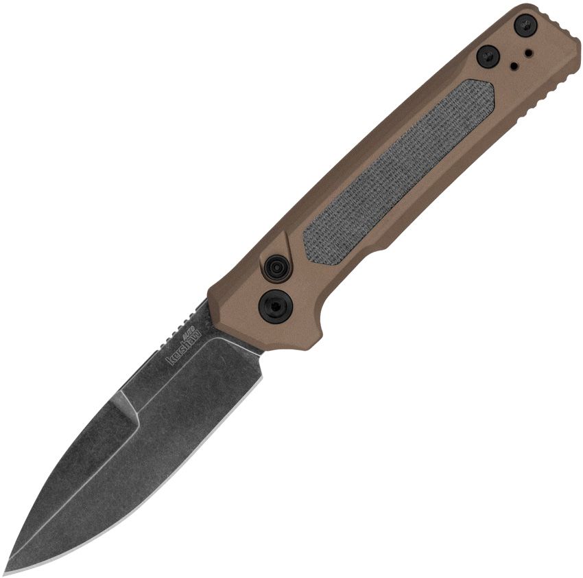 Kershaw Launch 22 FDE OTS Automatic Knife | CPM MagnaCut BlackWash AUKS7205FDEBW View 1