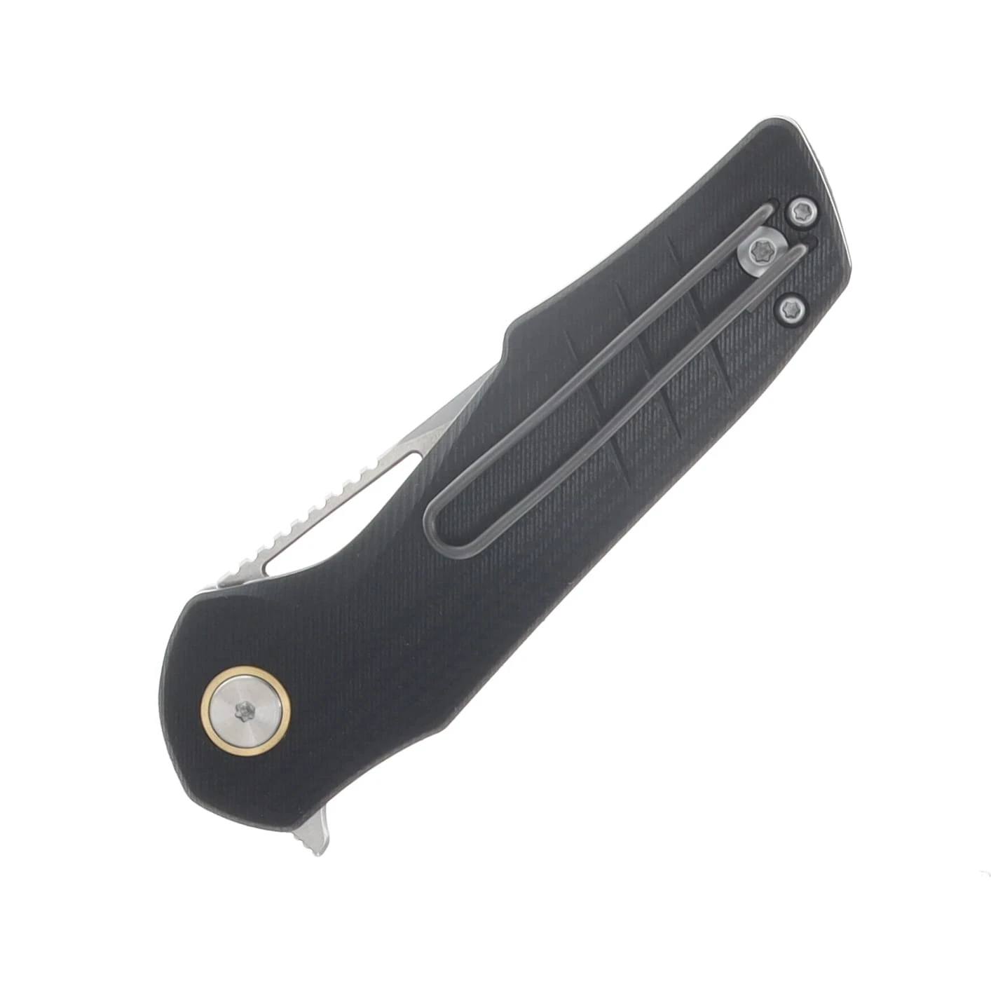 Grissom Knife and Tool Baby Zeus Linerlock Folding Knife Stonewash/Black G-10 GKTBZ-BG10-SW View 6