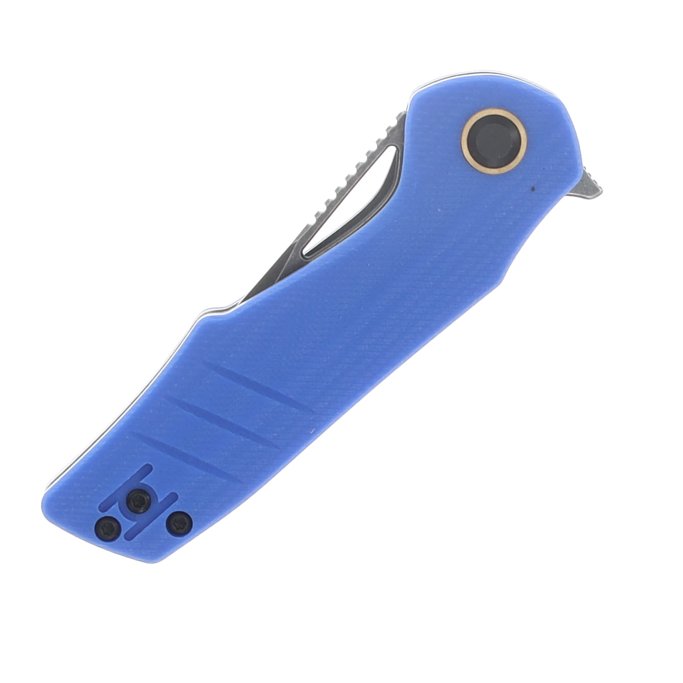 Grissom Knife and Tool Baby Zeus Linerlock Folding Knife Dark Stonewash/Blue G-10 GKTBZ-BLG10-DSW View 5
