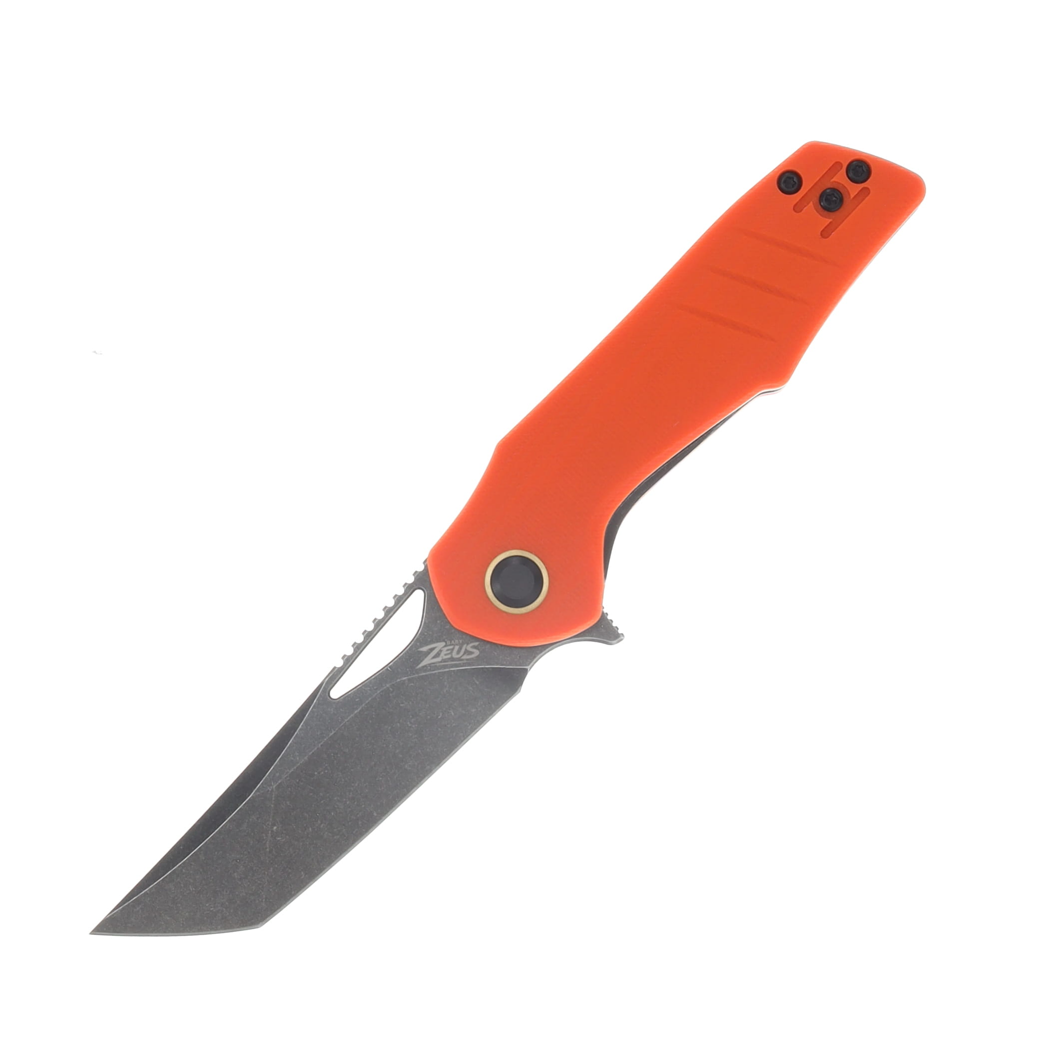 Grissom Knife and Tool Baby Zeus Linerlock Folding Knife Dark Stonewash/OD Green G-10 GKTBZ-OG10-DSW View 1