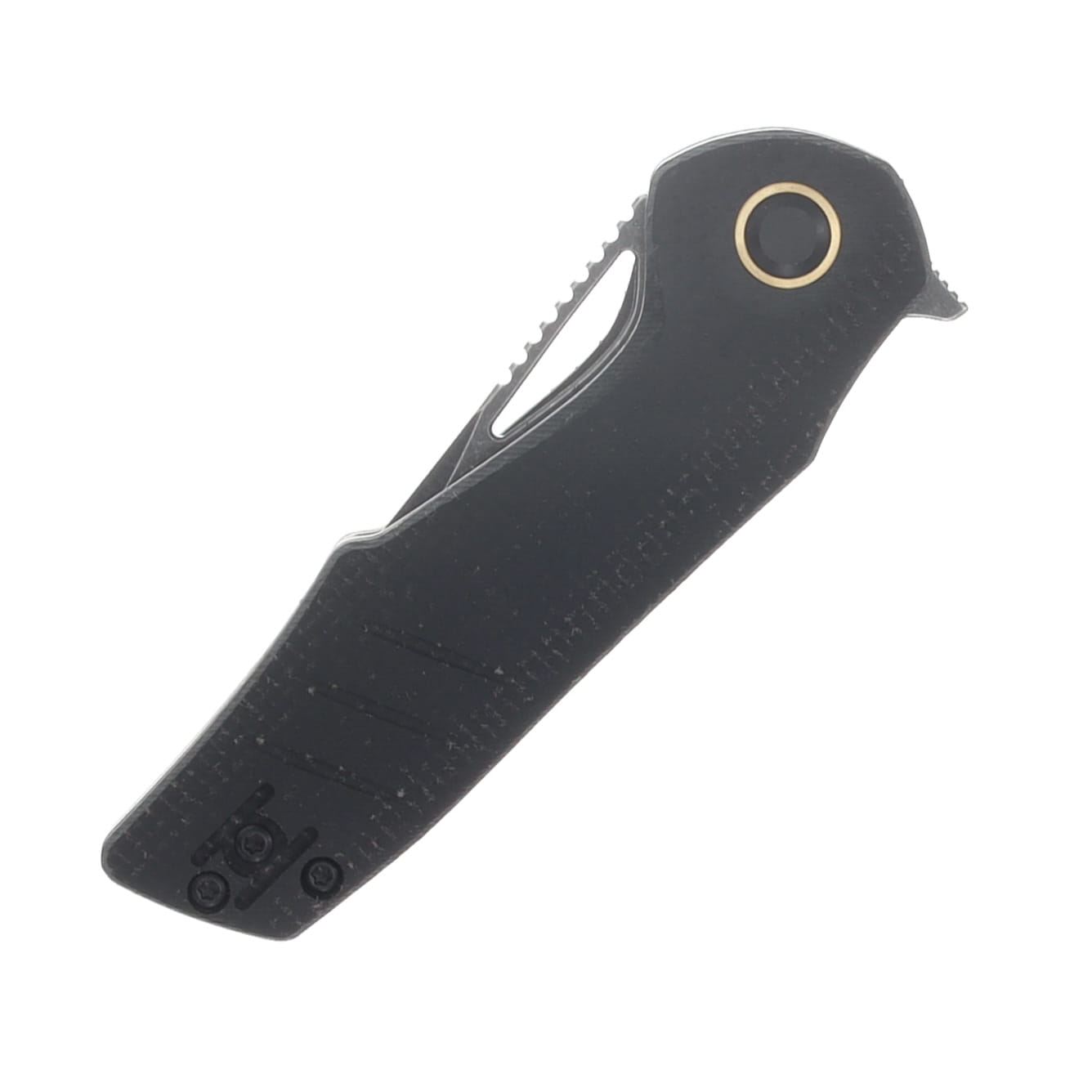 Grissom Knife and Tool Baby Zeus Linerlock Folding Knife Dark Stonewash/Black Micarta GKTBZ-BMIC-DSW View 5