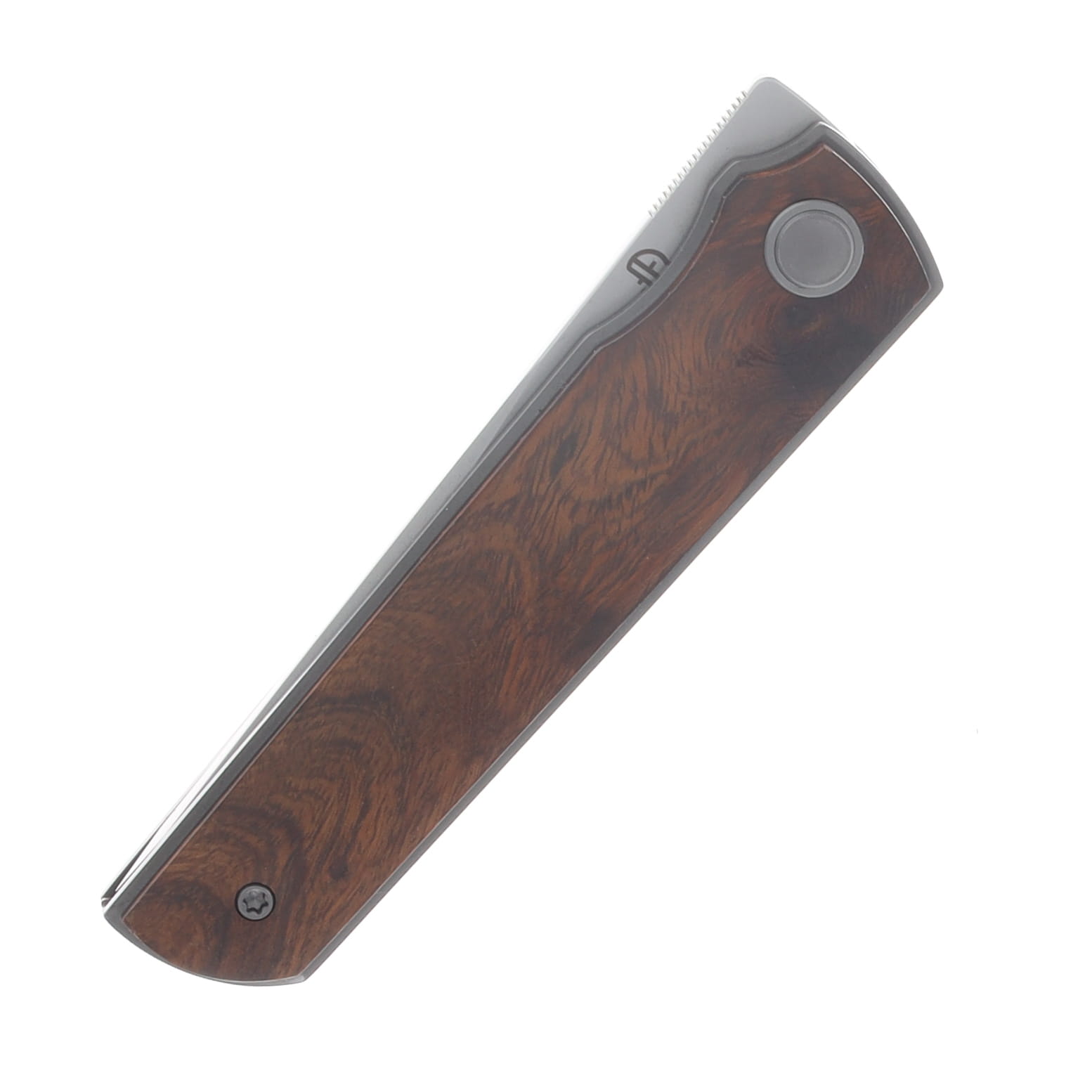 North Mountain Blade Chop 4 Linerlock Folder Ironwood Handle Tanto Blade NMB2412IW View 5