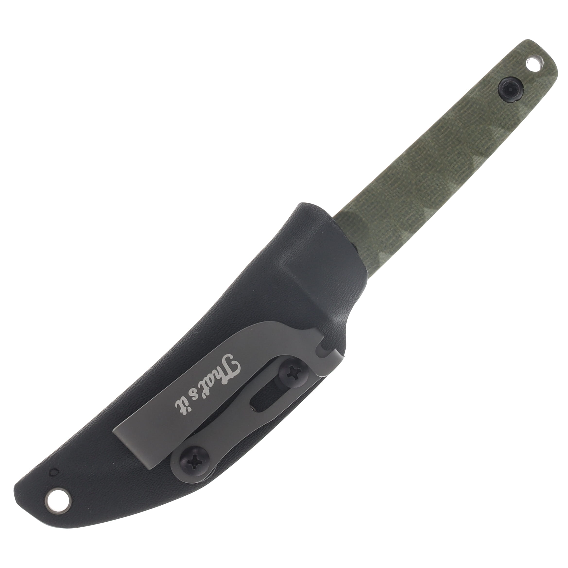 North Mountain Blade Chop Mini Fixed Blade Knife SLD-Magic/Green G-10 NMB2416GR View 3