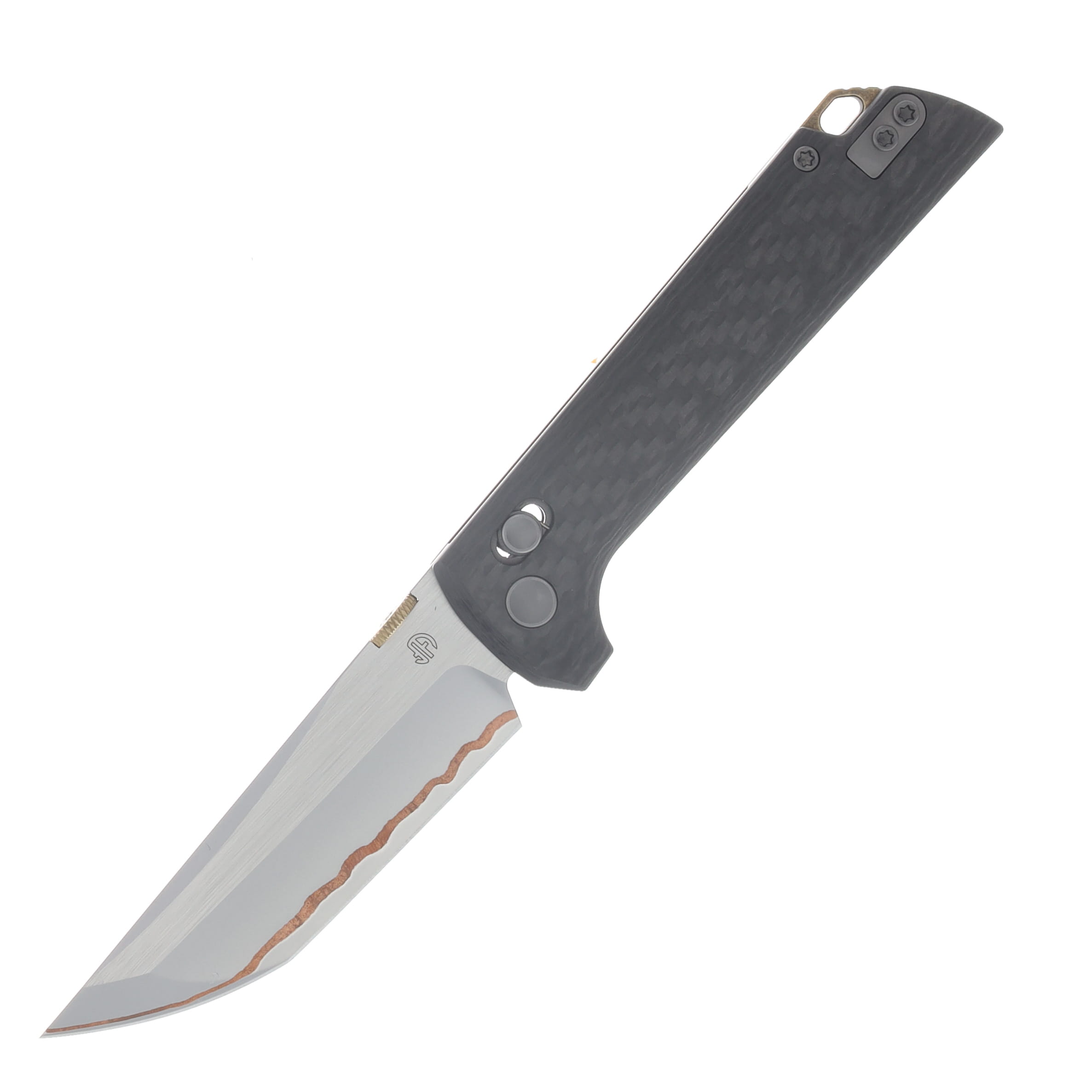 North Mountain Blade Chop 2 Crossbar Lock Folder Carbon Fiber Handle Tanto Blade NMB2418CF5 View 1