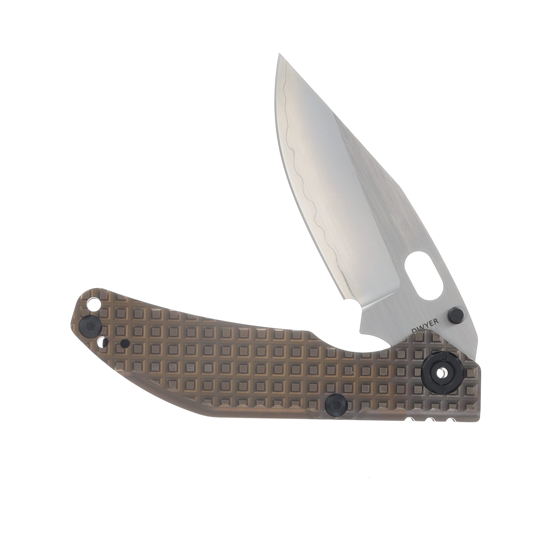 North Mountain Blade BBNM Framelock Folder Champagne Grid Titanium Handle NMB2521BZG View 3