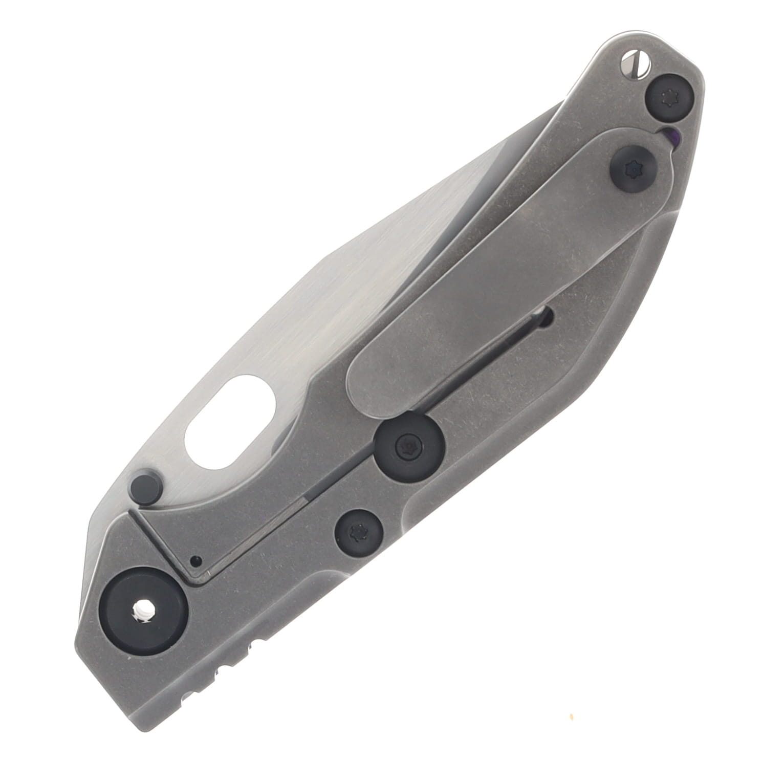 North Mountain Blade BBNM Framelock Folder Purple and Yellow Ceramic CF NMB2521PRGR View 6