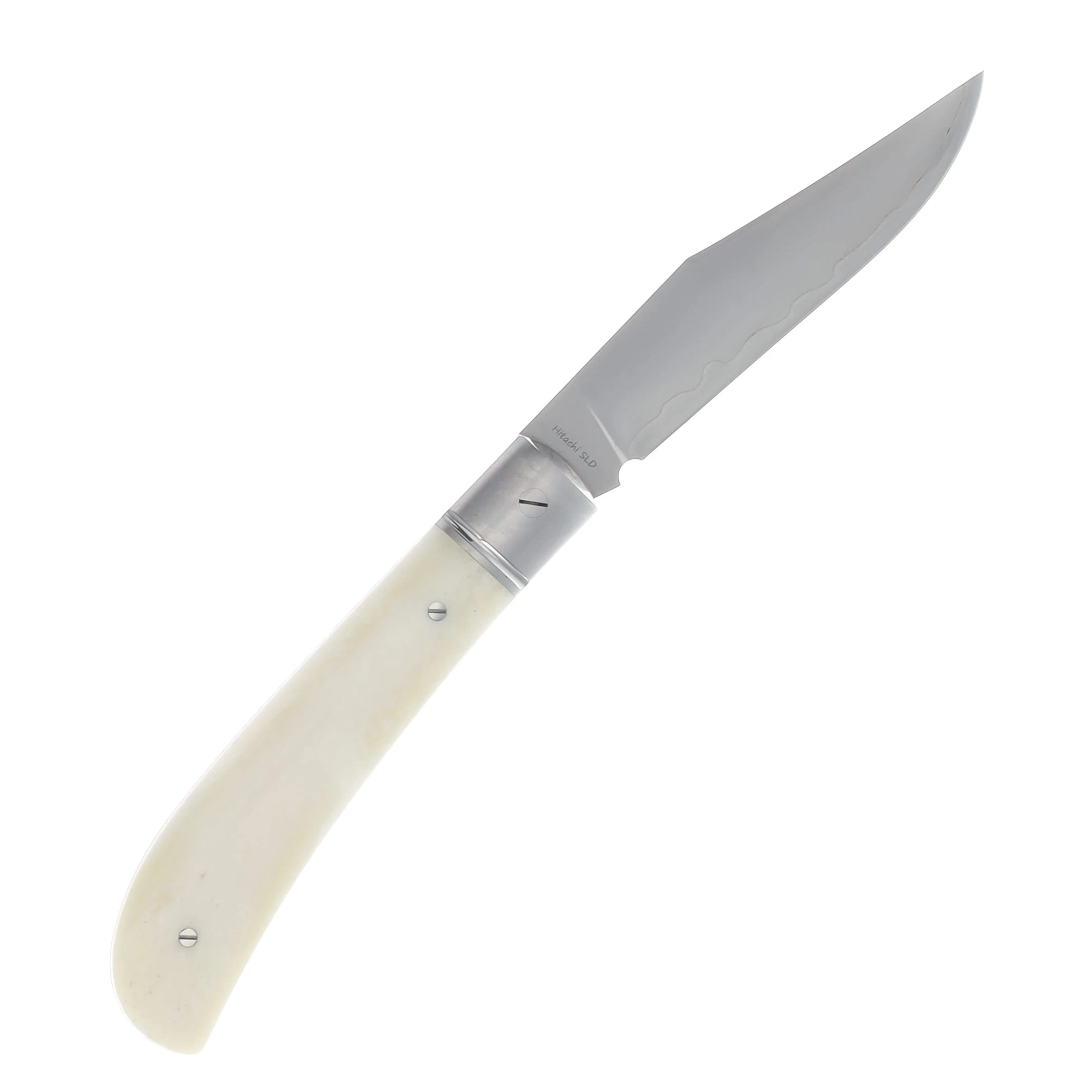 North Mountain Blade Lanny Thin Slip Joint Folding Knife SLD-Magic/Natural Smooth Bone NMB2531CB View 2