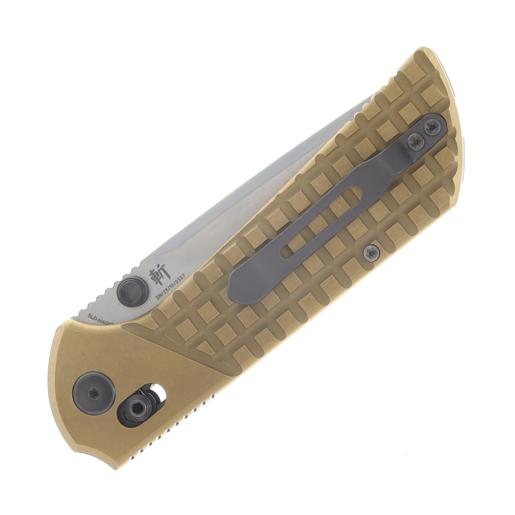 North Mountain Blade Chop Crossbar Lock Folding Knife SLD-Magic/Brass NMB2532CU View 6