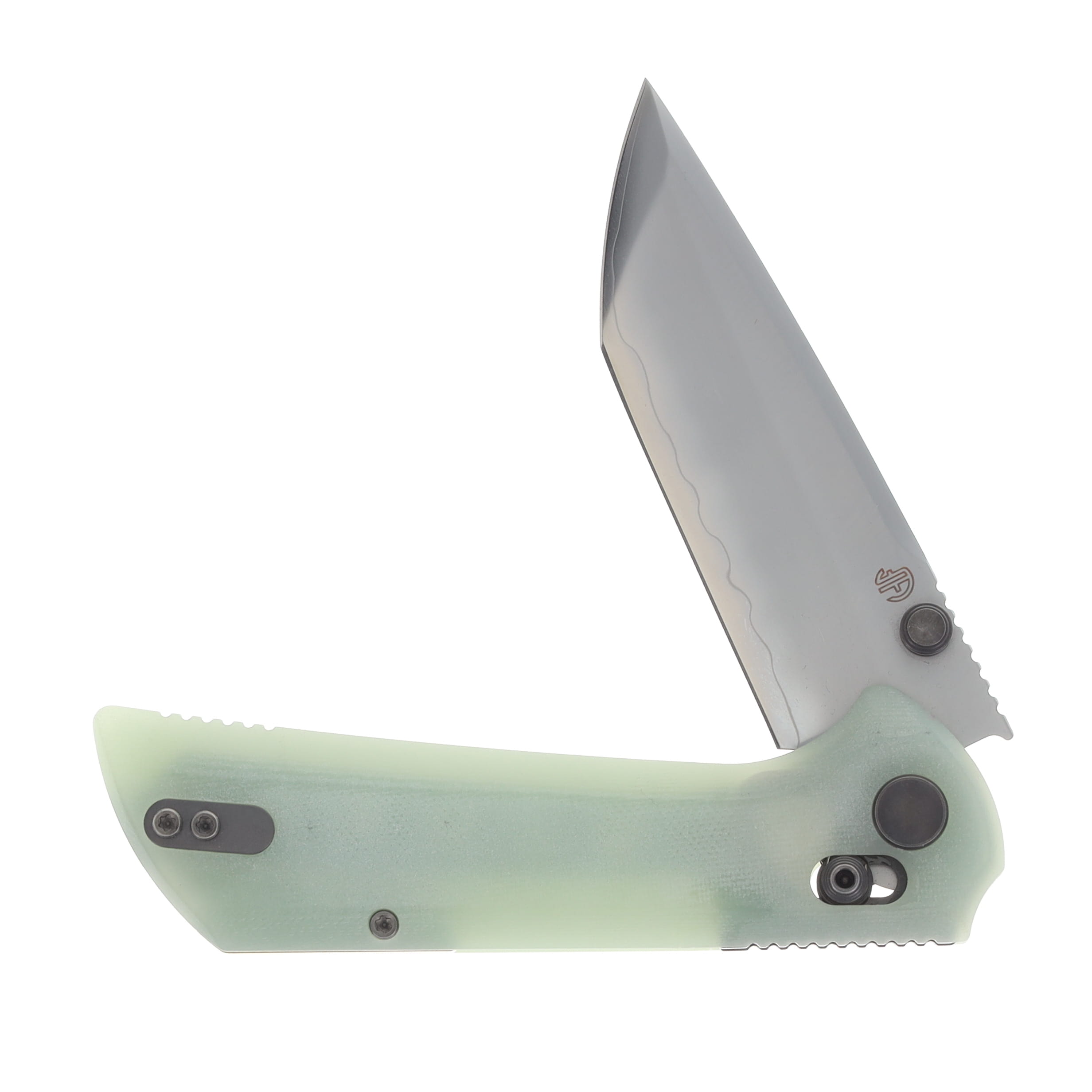 North Mountain Blade Chop Crossbar Lock Folding Knife SLD-Magic/Jade G-10 NMB2532JD View 3
