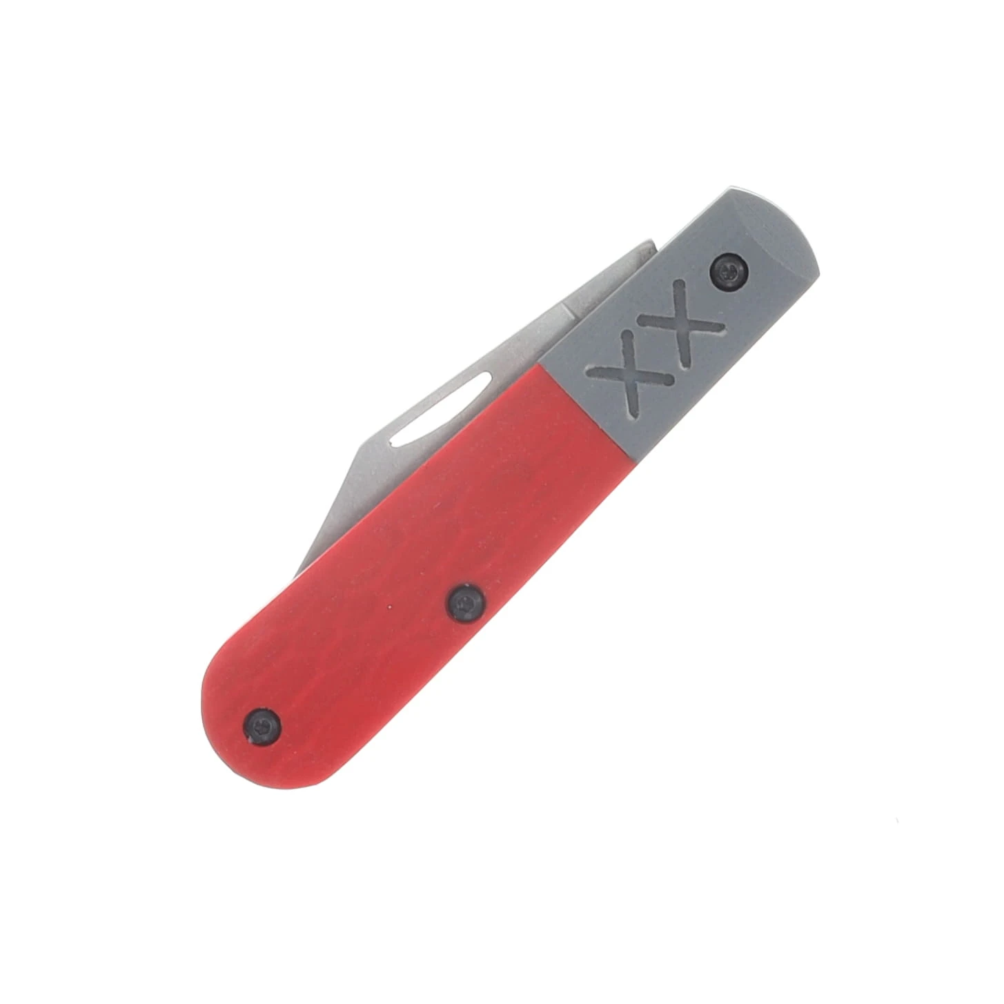 Case XX Crossroads Series XR Barlow Folding Knife Red Jigged G-10 with Battleship Gray Bolster CA44687 View 5
