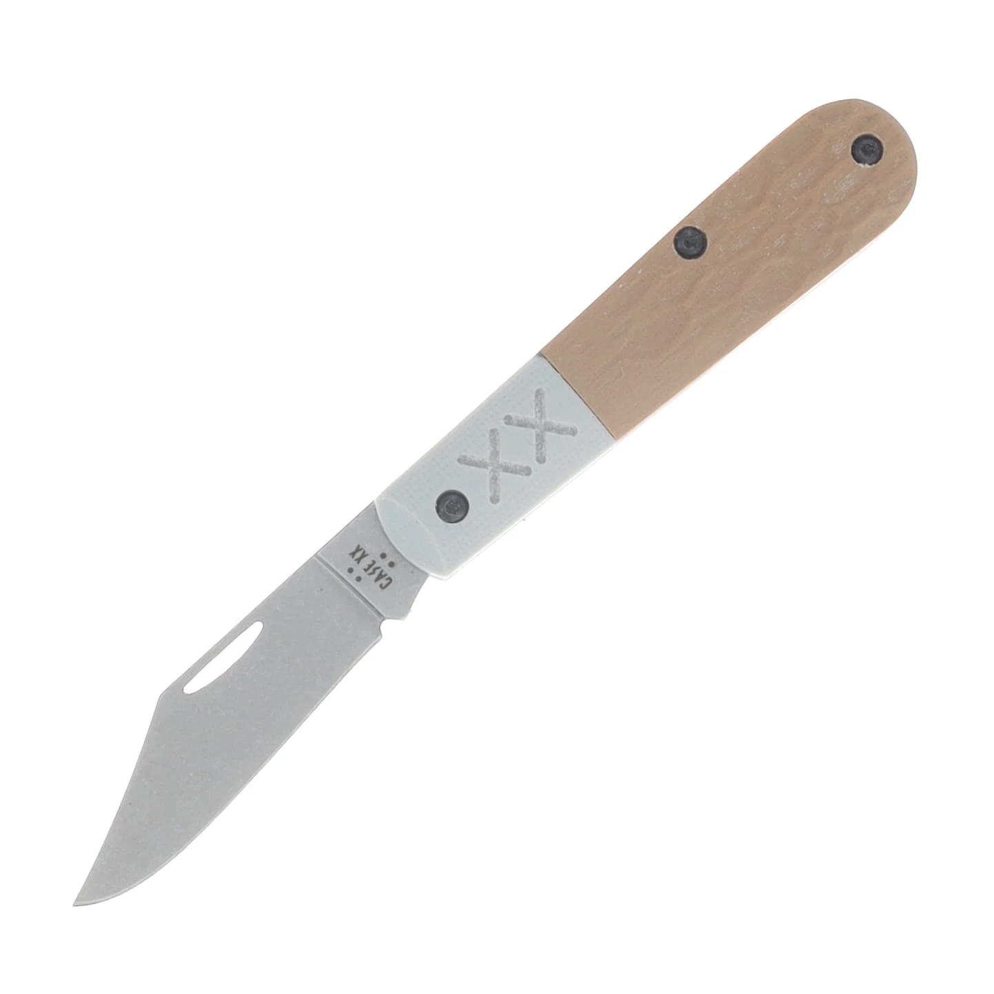 Case SMKW Exclusive Crossroads XR Barlow Coyote Jigged G-10 W/Battleship Gray Bolster CA44688 View 1