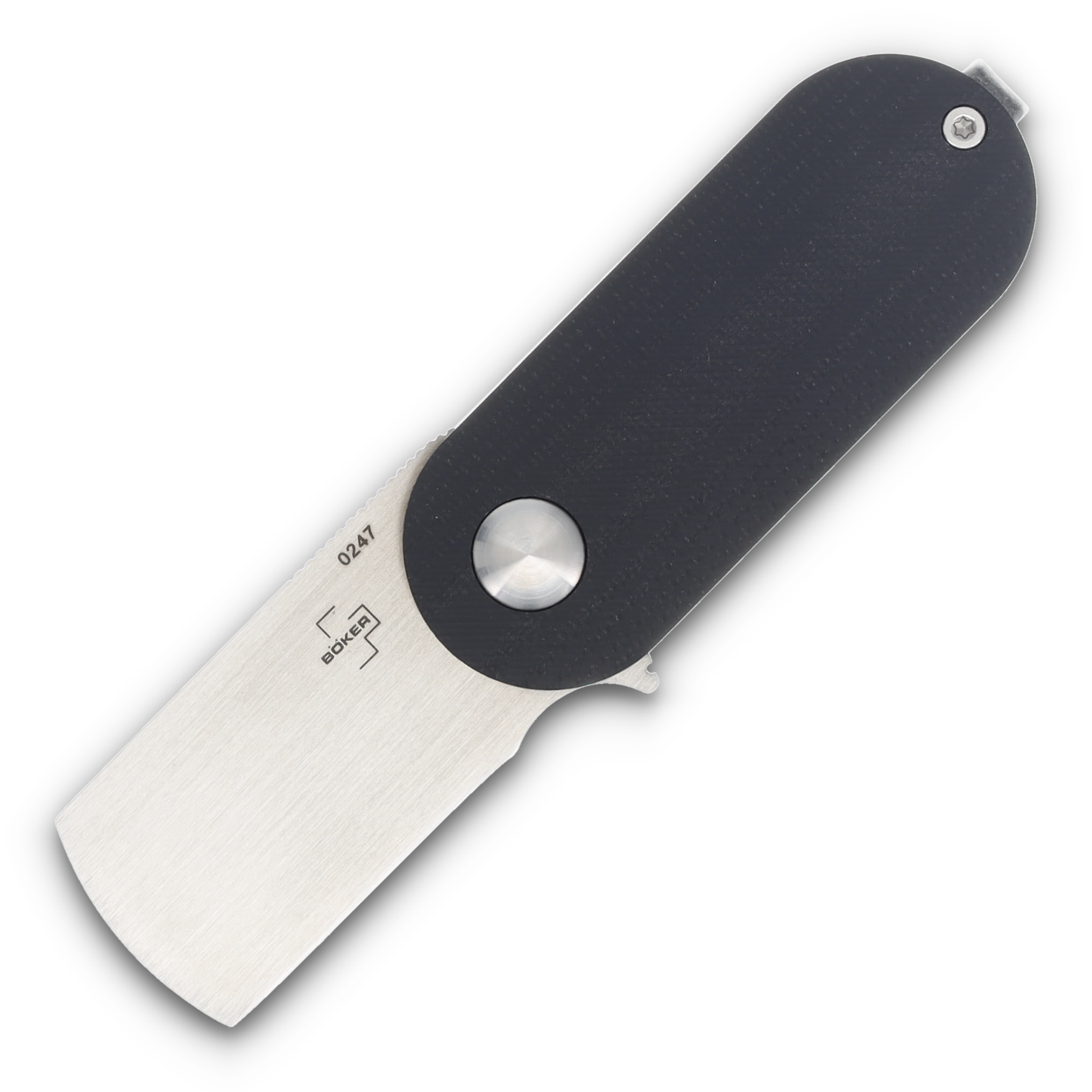 Boker Plus Suiseki Folding Knife 1.54 Inch Plain Satin Chisel Cleaver BK01BO489 View 1