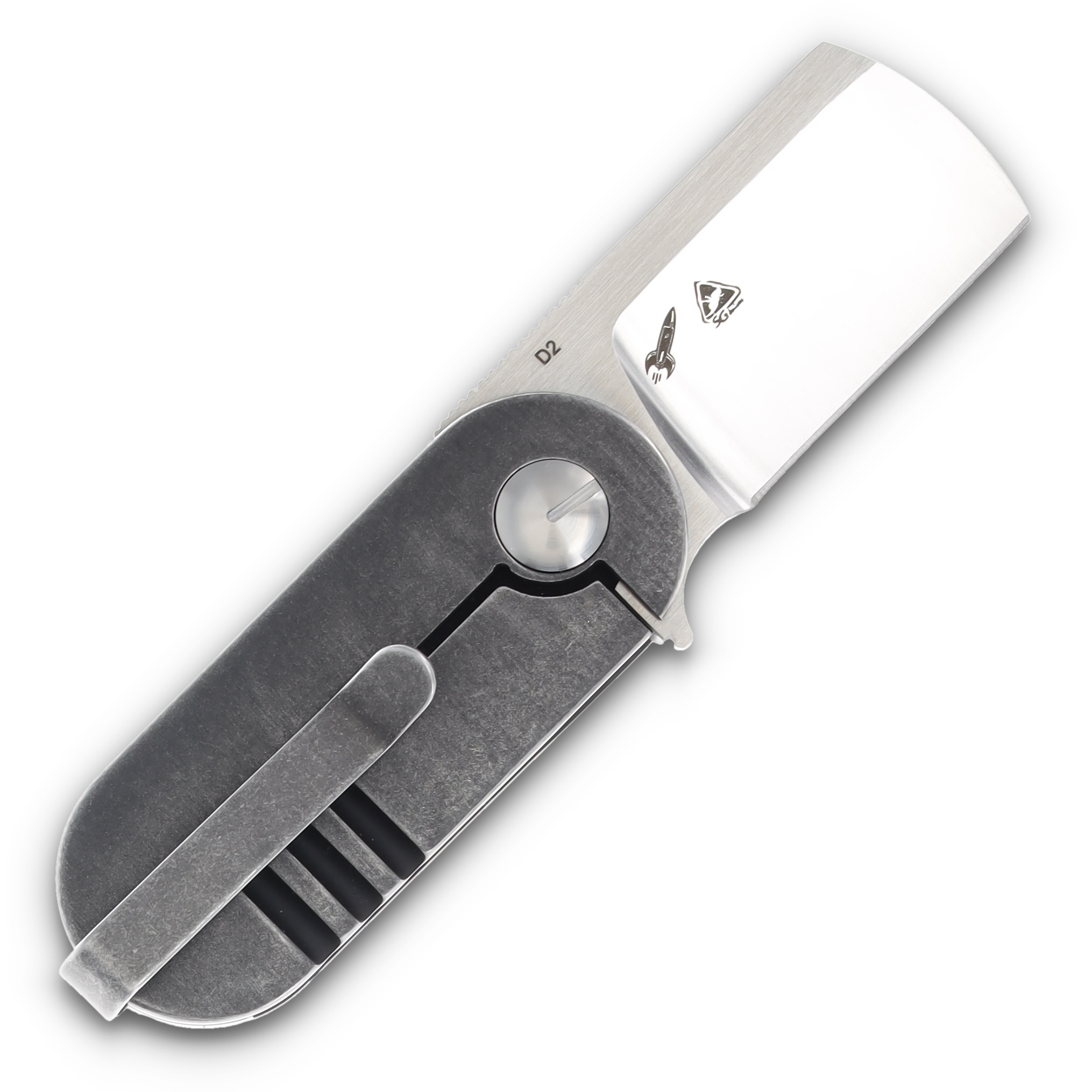 Boker Plus Suiseki Folding Knife 1.54 Inch Plain Satin Chisel Cleaver BK01BO489 View 2