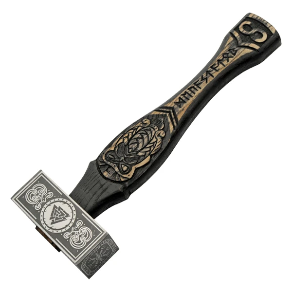 Dwarven Hammer Engraved Celtic Knot Head Detailed Ashwood Handle 882484 View 1