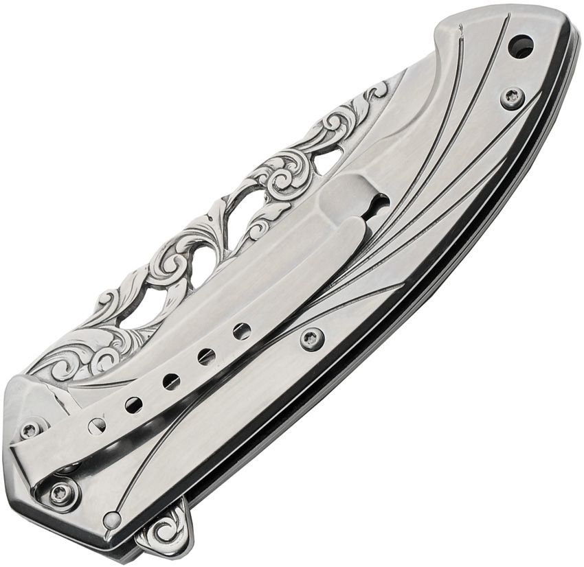 Fancy Eagle Heavy-Duty Framelock Folder with Gift Box (Satin) 300606EG View 2