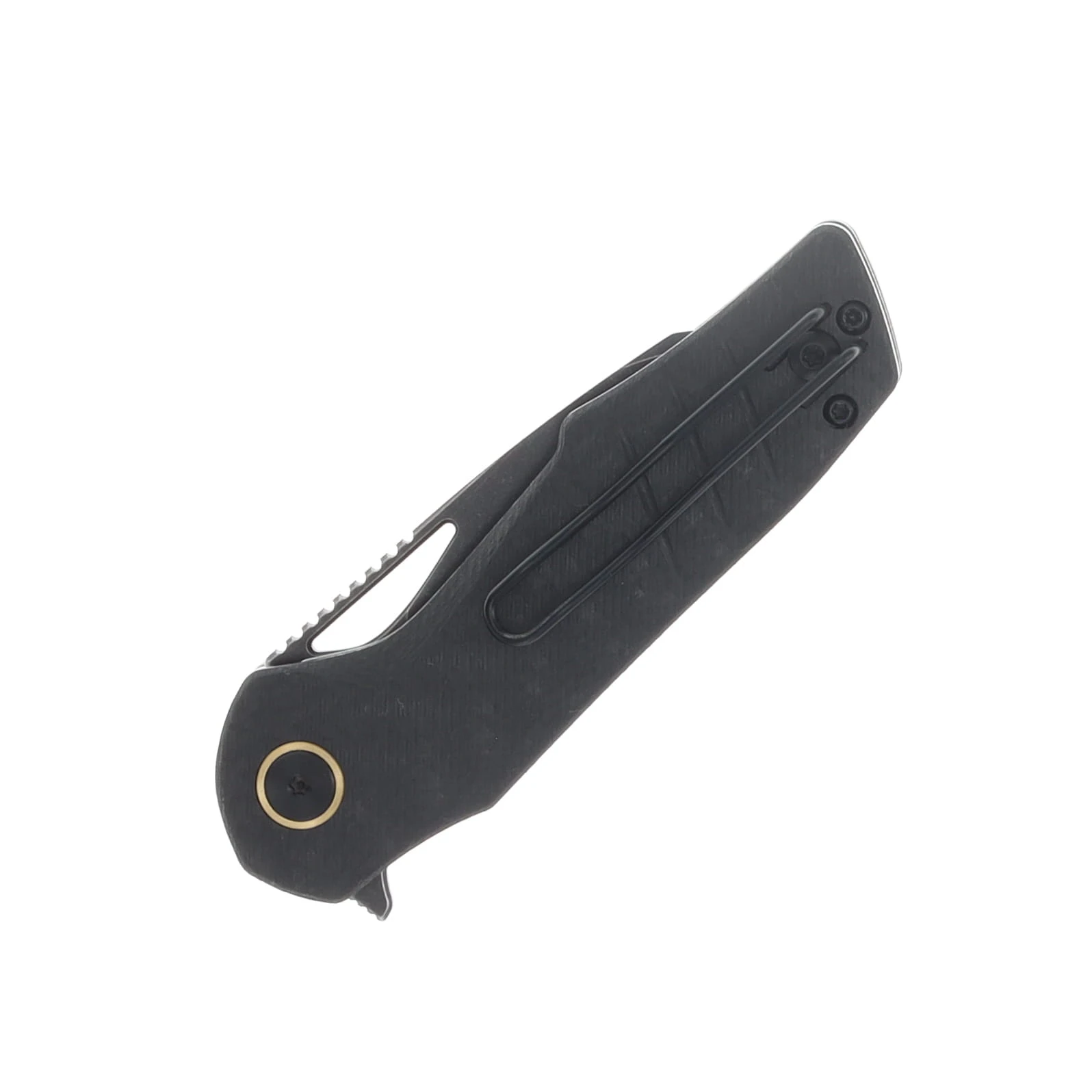 Grissom Knife & Tool SMKW Exclusive Baby Zeus Folding Knife Carbon Fiber Handle Dark STN WSH Sheepsfoot GKTBZ-CFS-DSW View 6