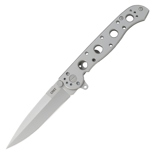 CRKT M16-03SS Framelock Folding Knife Silver Spear Point Kit Carson Design CRM1603SS View 1