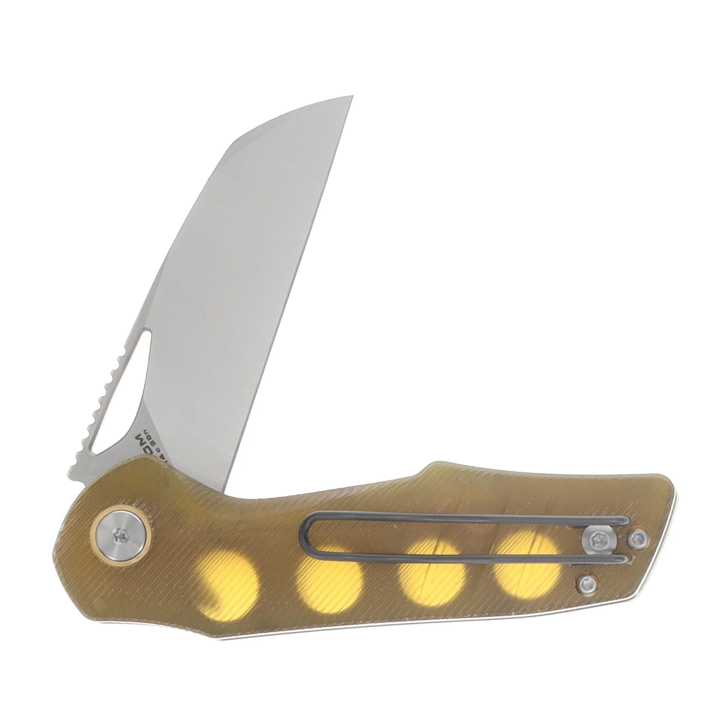 Grissom Knife & Tool SMKW Exclusive Baby Zeus Folding Knife Ultem Handle Satin Sheepsfoot Blade GKTBZ-ULTS-SAT View 4