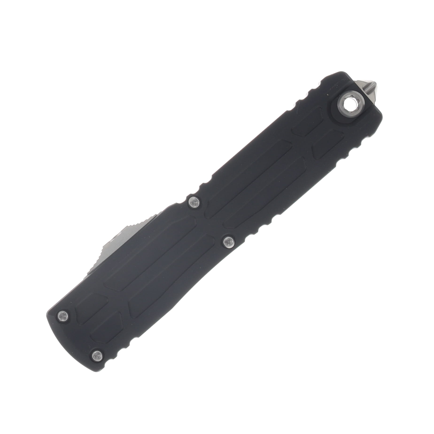 Microtech Signature Series Ultratech EX-ZBP Interceptor Stonewash S/E Black AUMT1117EX10S View 4