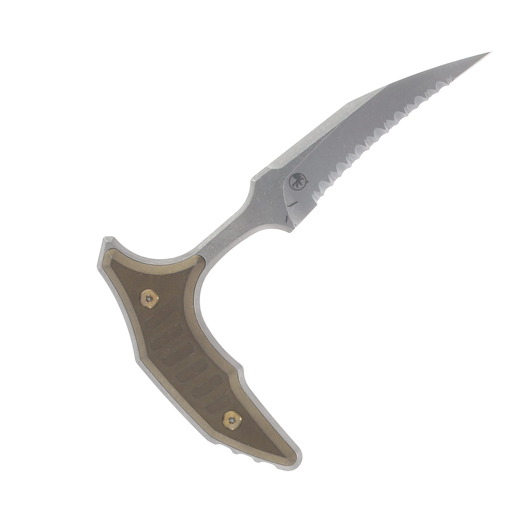 Marfione Select BEE Fixed Blade Push Dagger Serrated Apocalyptic with Bronze Titanium Hardware MT21812APMS2 View 4