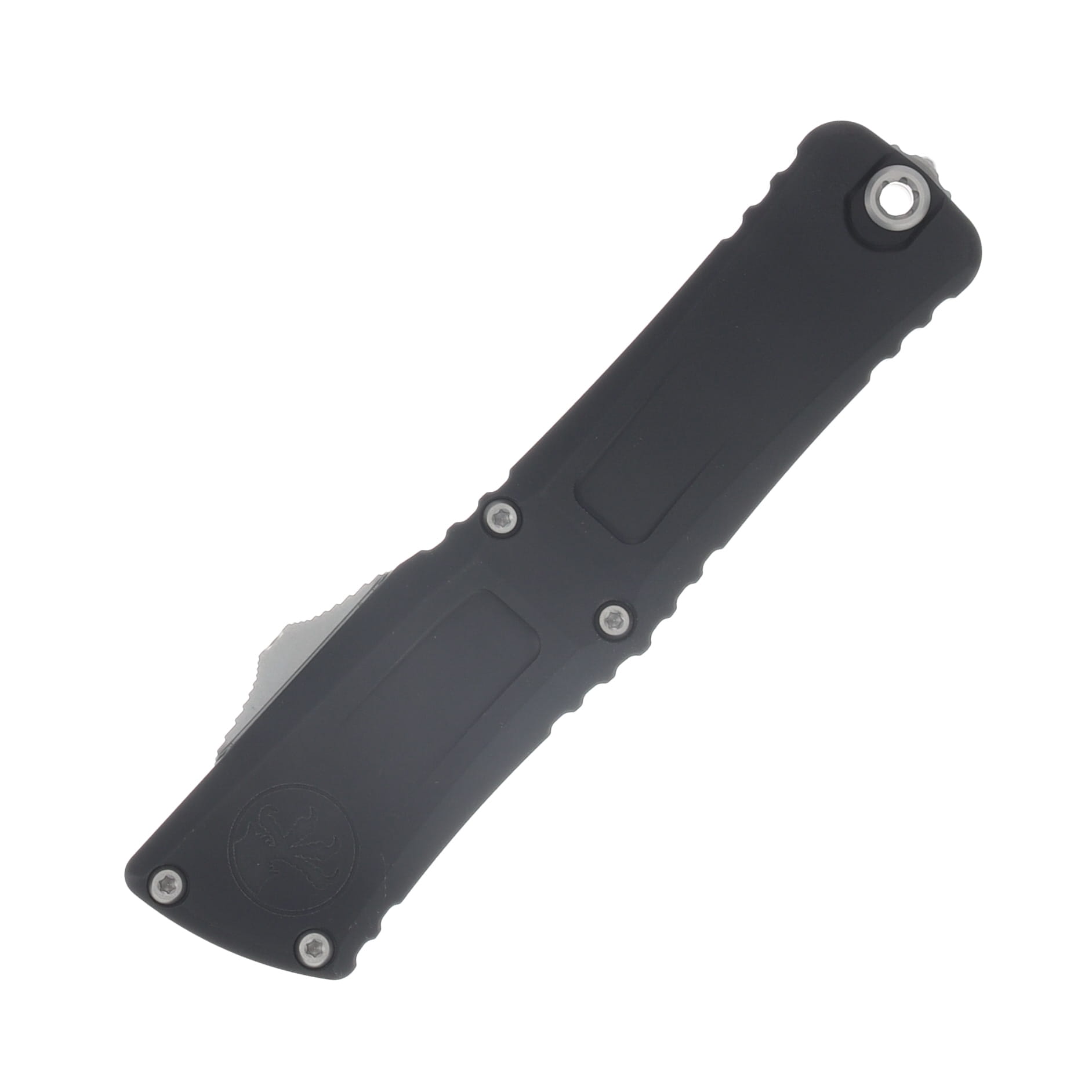 Microtech Combat Troodon Gen III OTF Automatic Knife Stonewash Hellhound S/E Black AUMT121910S View 3