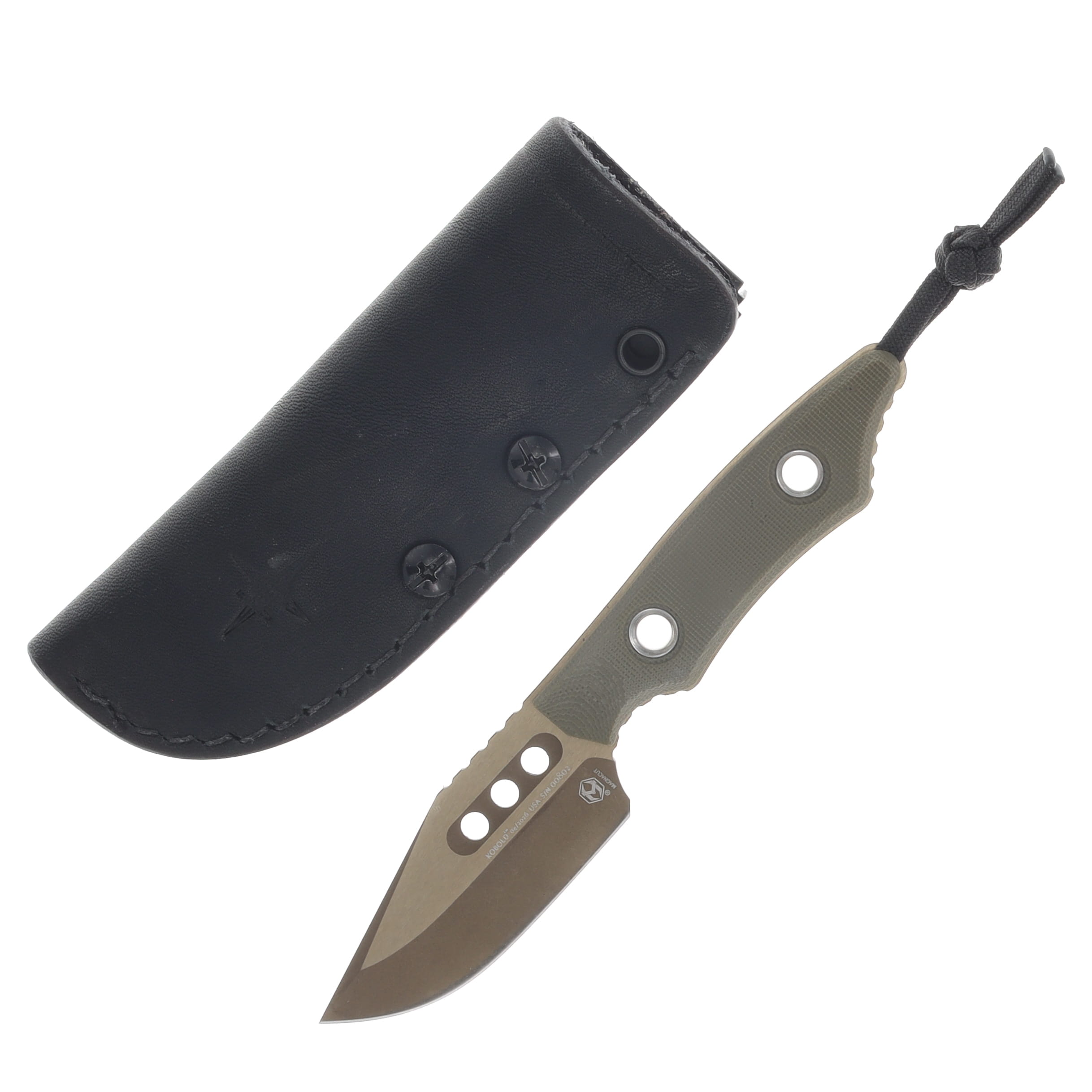 Heretic Kobold Fixed Blade Knife Bronze MagnaCut/OD Green G-10 H065-7A-OD-G10 View 1