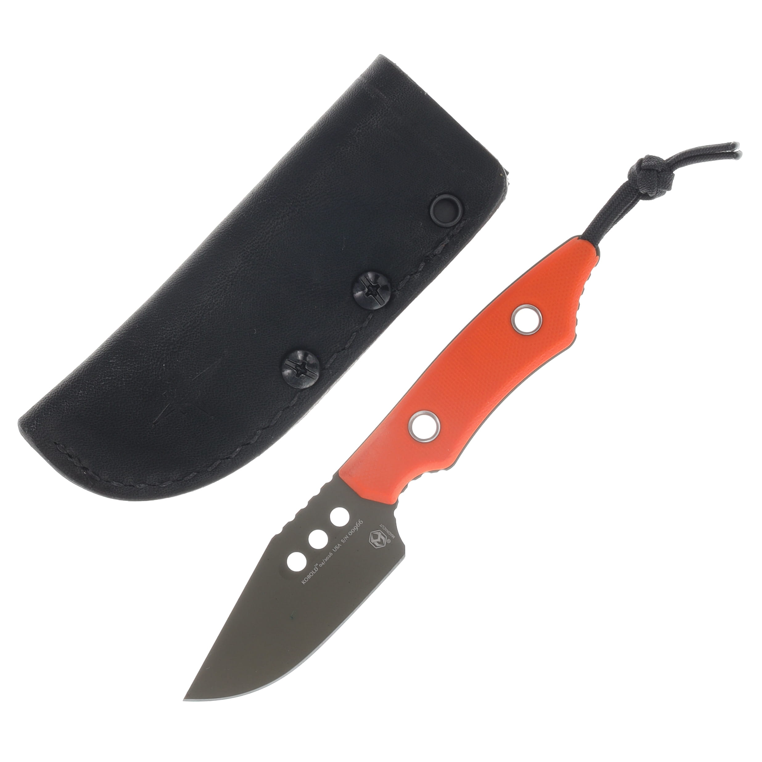 Heretic Kobold Fixed Blade Knife OD Green MagnaCut/Orange G-10 H065-18A-OG-G10 View 1