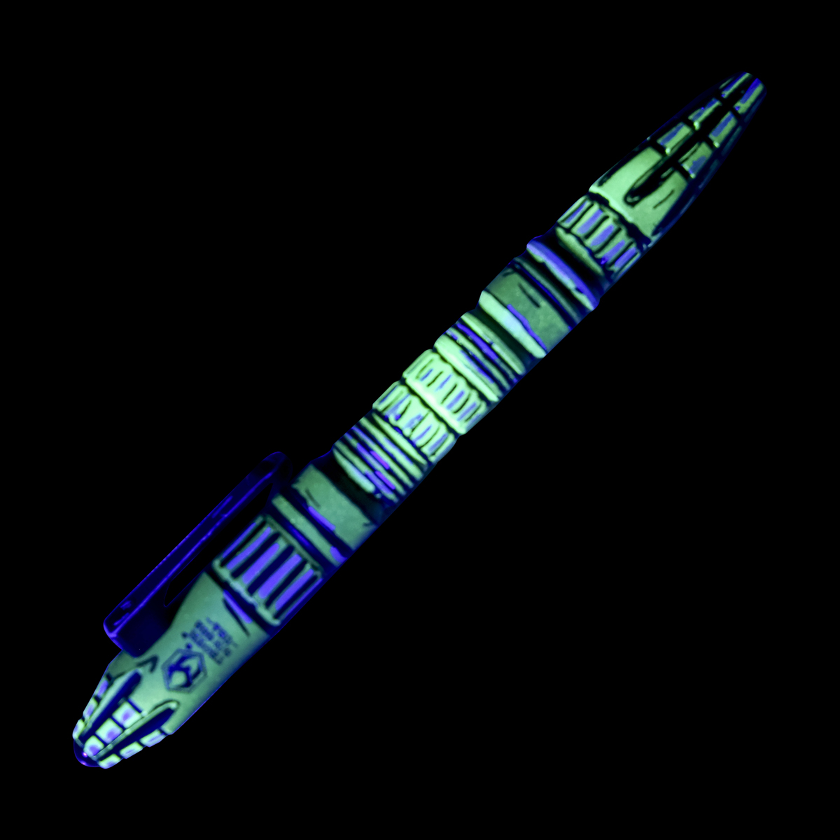 Heretic Thoth Modular Pen Blacklight Reflective Toxic Green Cel Shaded Titanium H038-CS-TX View 7