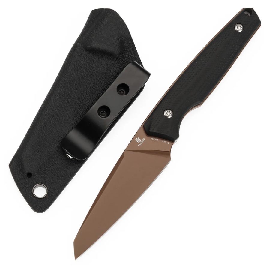 Tenable Parr Fixed Blade Knife Rose Gold 14C28N/Black G-10 G011B2 View 1