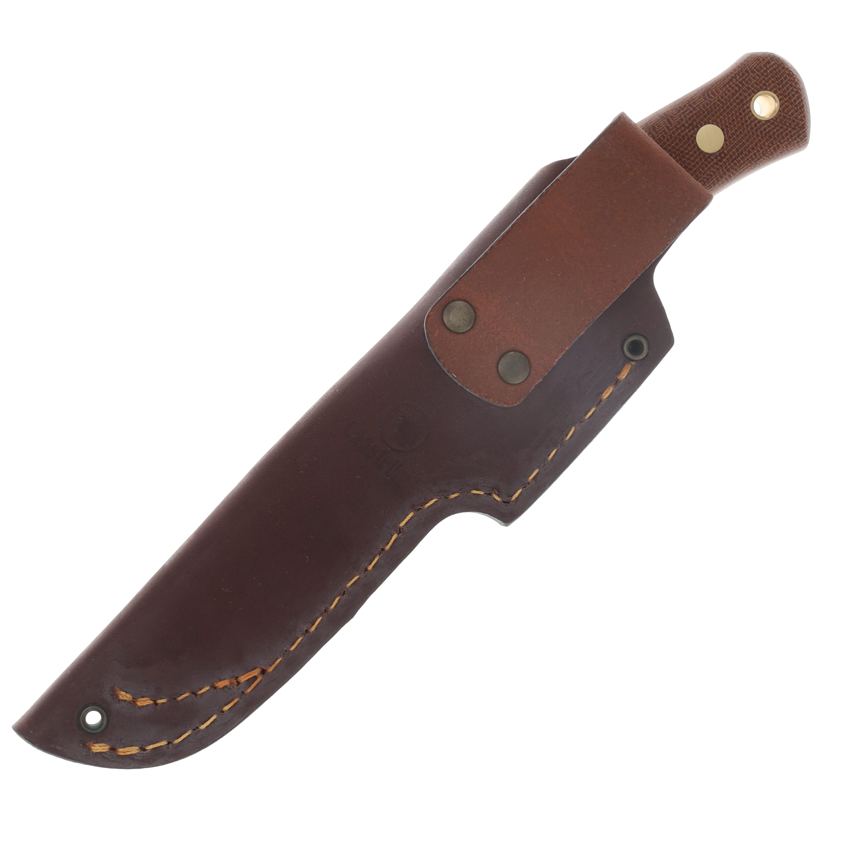 Casstrom No 10 SFK Fixed Blade Natural Canvas Micarta Handle W/ Sheath CI13150 View 7