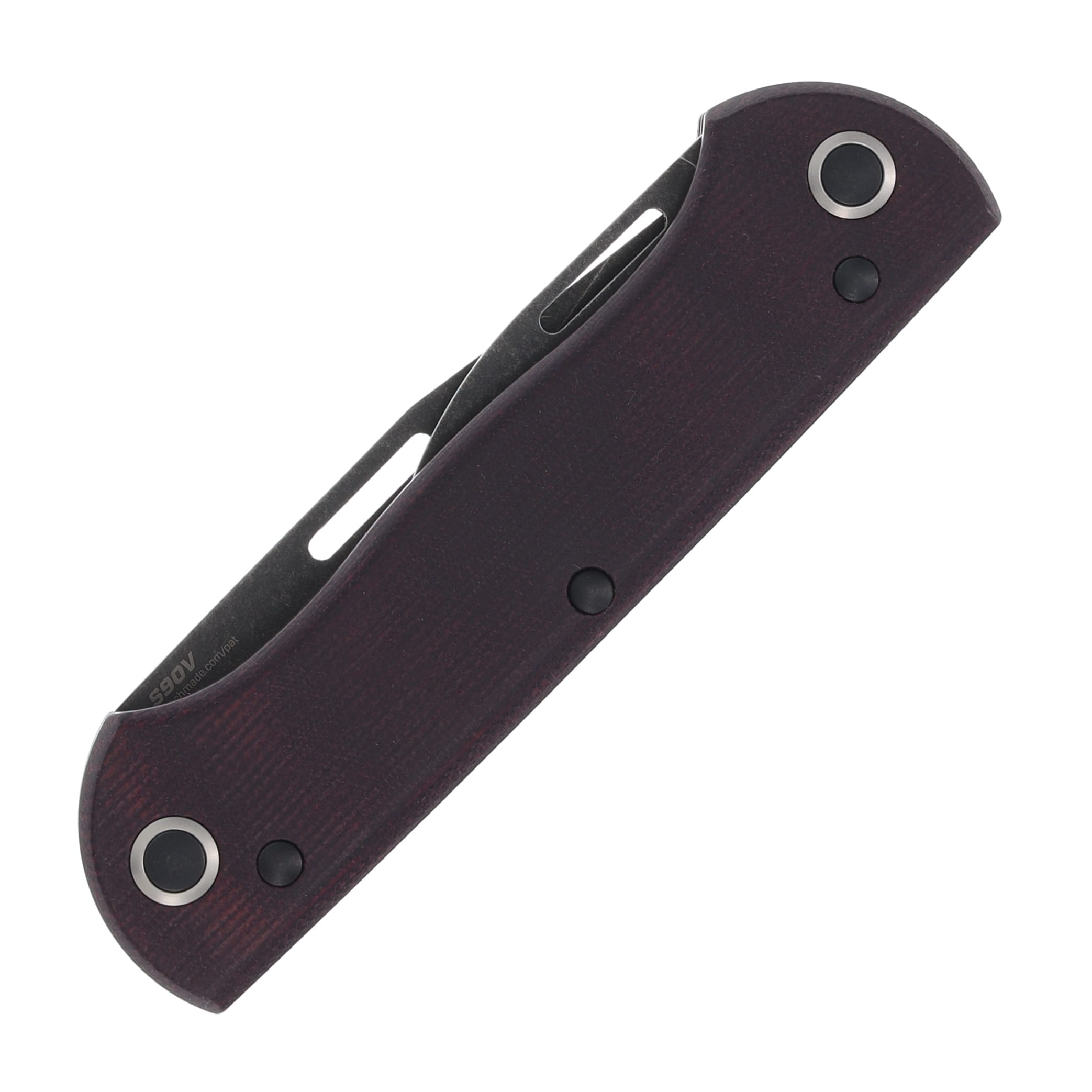 Benchmade Weekender Multi-Blade Folding Knife Burgundy Canvas Micarta BM317BK02 View 4