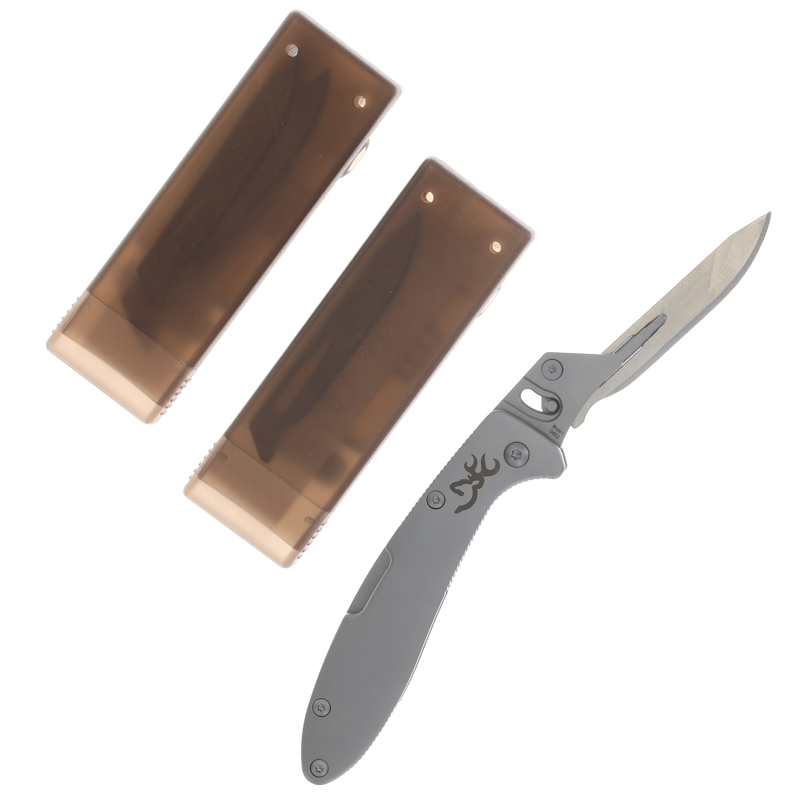 Browning Scalpel Linerlock Folding Knife with Replaceable Blades BR0463B View 2
