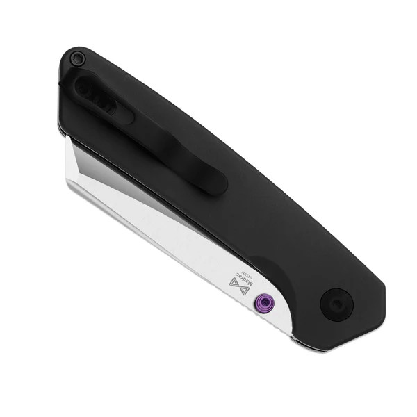 Kizer Madrac Folding Knife Black Aluminum Handle Satin S45VN Blade KI3693A2 View 4