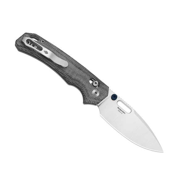 Kizer Outposter Folding Knife Black Norplex Ultrex Micarta Handle Nitro V Blade V3802CDA1 View 2