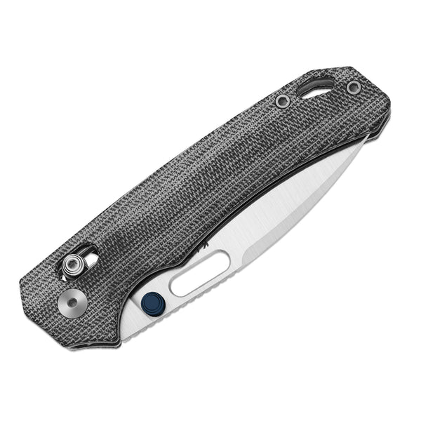 Kizer Outposter Folding Knife Black Norplex Ultrex Micarta Handle Nitro V Blade V3802CDA1 View 3