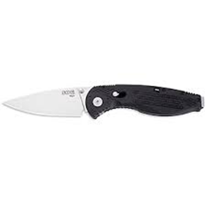 SOG Aegis Assisted Folding Knife Black GRN Handle Satin AUS-8 Drop Point Blade View 1