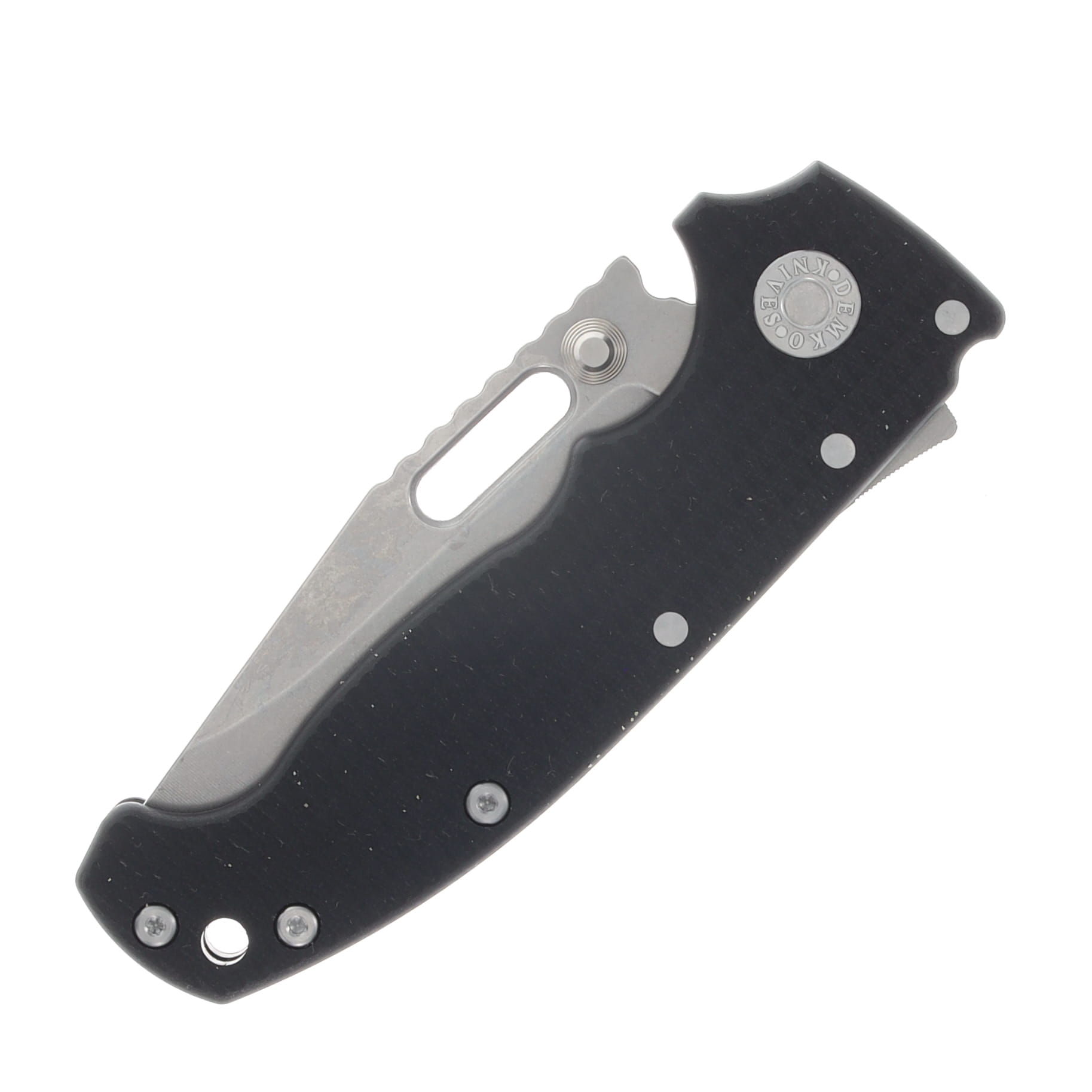Demko Knives AD20 Slim Folding Knife Magnacut Clip Point Black G10 AD20SLIM-MC-CLIP-G10-BLACK View 5