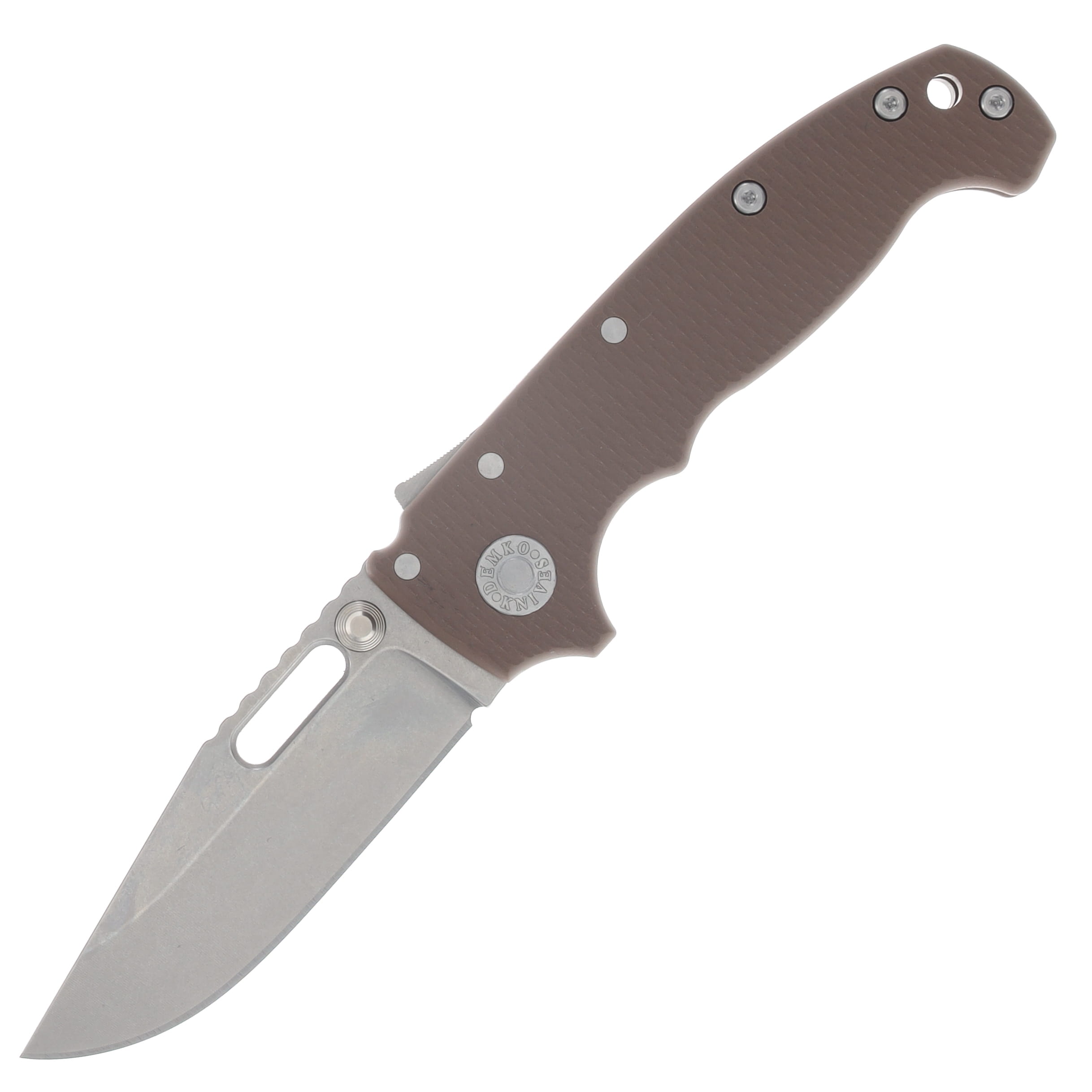 Demko Knives AD20 Slim Folding Knife Magnacut Clip Point - Earth G10 AD20SLIM-MC-CLIP-G10-EARTH View 1