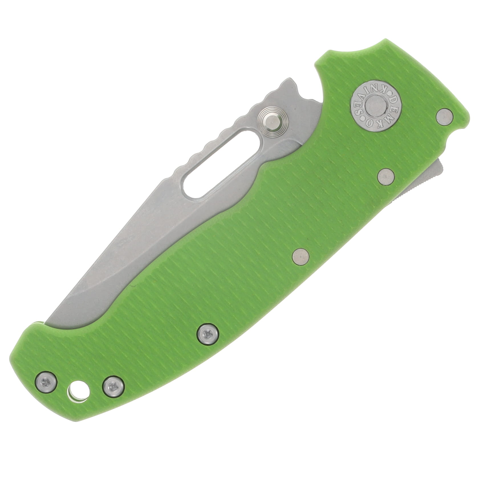 Demko Knives AD20 Slim Folding Knife Magnacut Clip Point - Neon Green G10 AD20SLIM-MC-CLIP-G10-NEONGREEN View 5