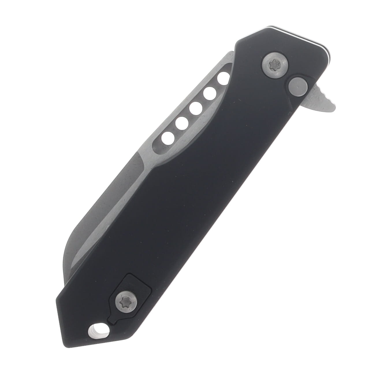 Heretic Jinn Manual Folding Knife Battleworn Magnacut Blade Black Chassis H213-5A View 5