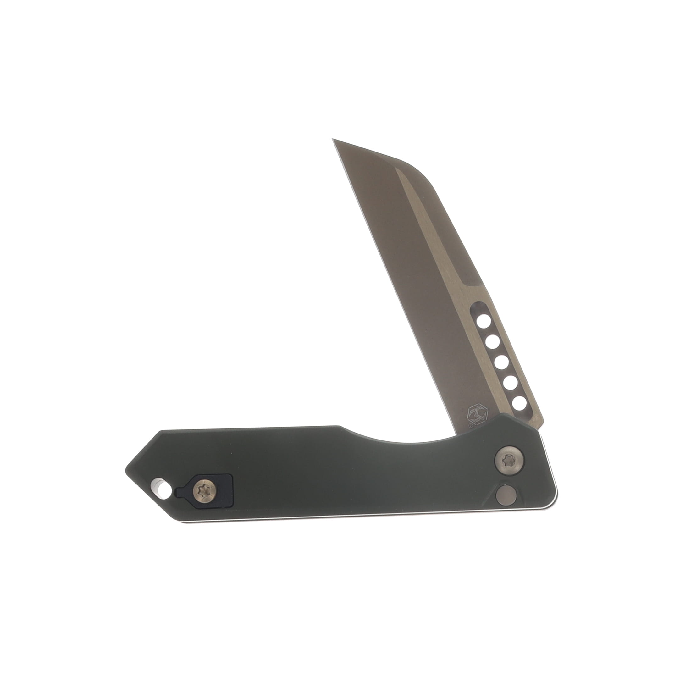Heretic Jinn Manual Folding Knife Bronze Magnacut Blade OD Green Chassis H231-7A-GRN View 3